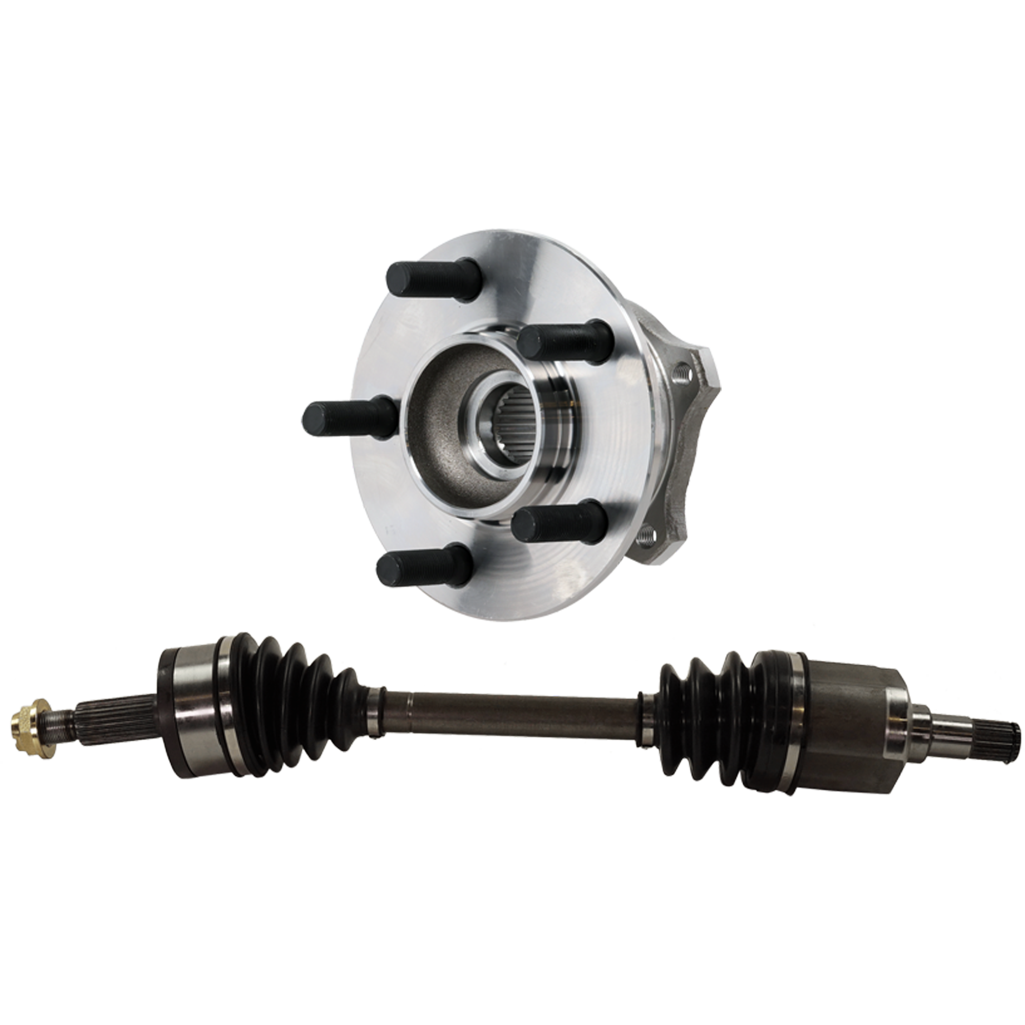 AM CHRYSLER 300-05-17 CHARGER 07-17 FRONT CV AXLE ASSEMBLY RH AWD 2 pc kit with Wheel Hub SKU KIT 122024 C553 OEM 91248389