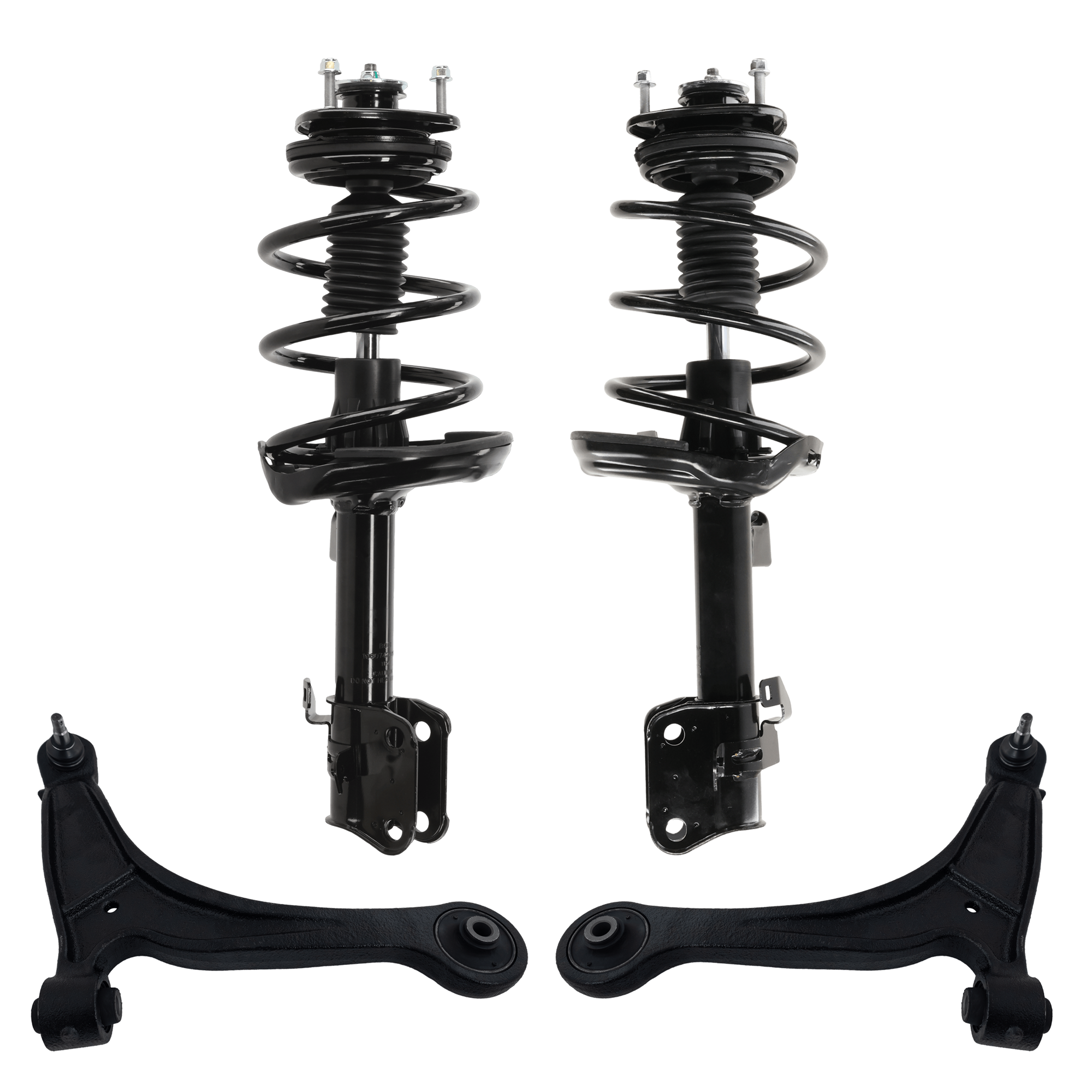 AM RIDGELINE 06-14 FRONT LOADED STRUT RH AND LH Gas Charged Twin tube 4 pc kit with Control Arm SKU KIT 122024 C604