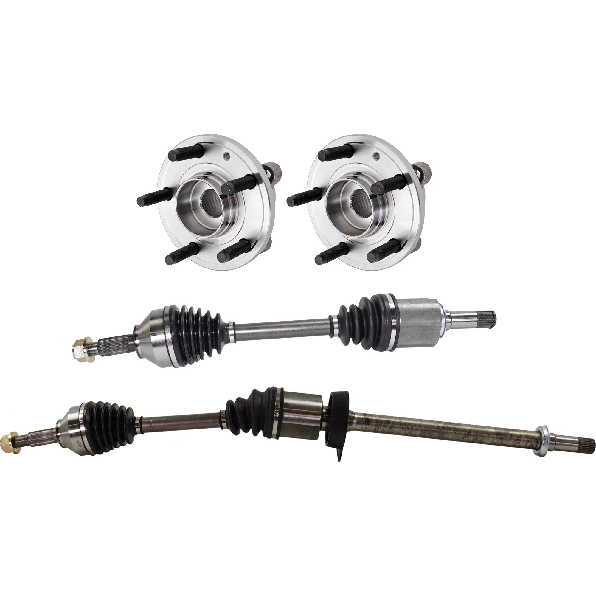 AM TAURUS 10-14 FLEX 09-14 FRONT CV AXLE ASSEMBLY RH AND LH Front Wheel Drive 4 pc kit with Wheel Hub SKU KIT 122024 C616 OEM BT4Z1104B