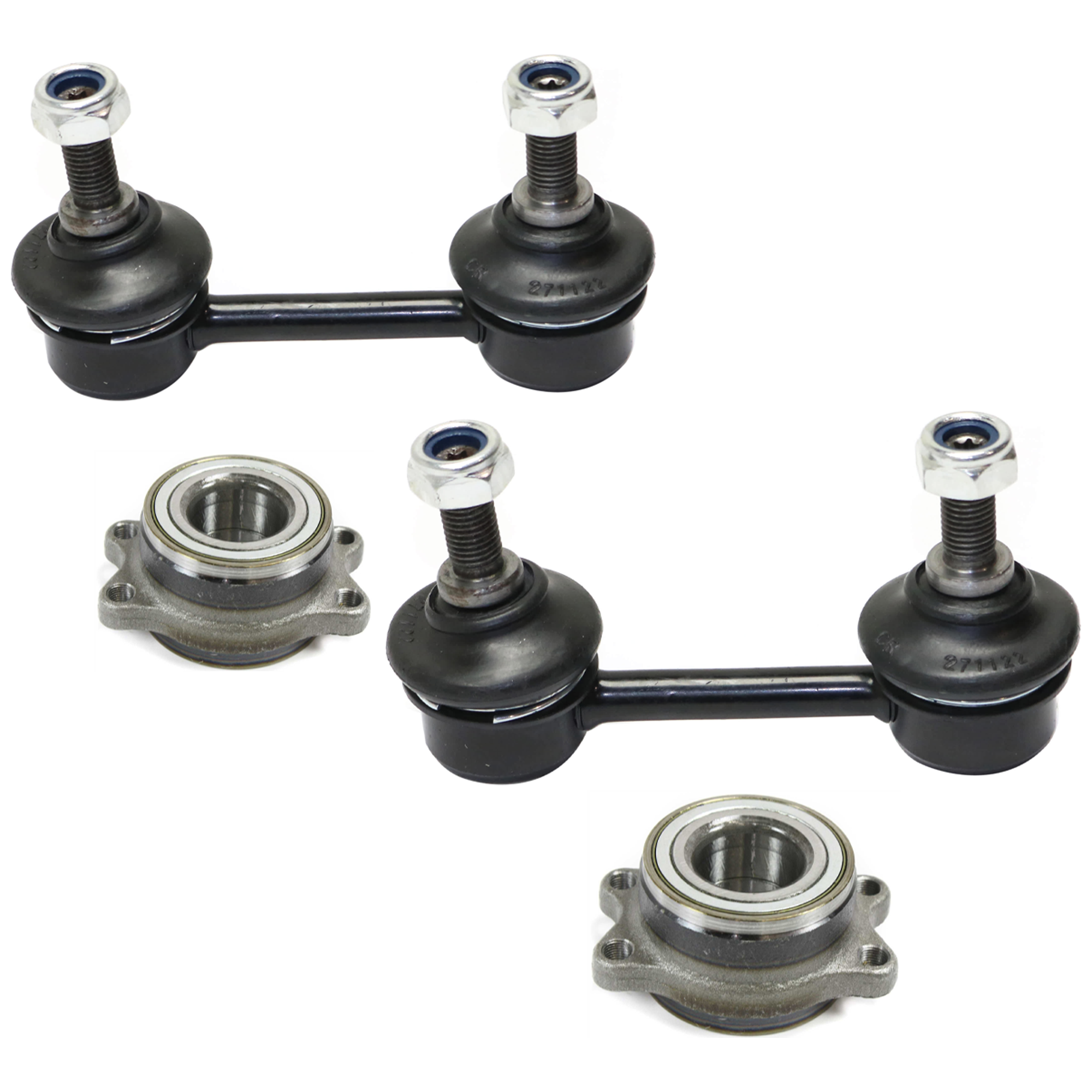 AM LEGACY OUTBACK 00-04 REAR WHEEL BEARING RH AND LH 3.31 in. Hub Pilot Dia. w o Lug Bolts 4 pc kit with Sway Bar Link SKU KIT 122024 C652 OEM 1880448-20470AE00A 20470AE00B