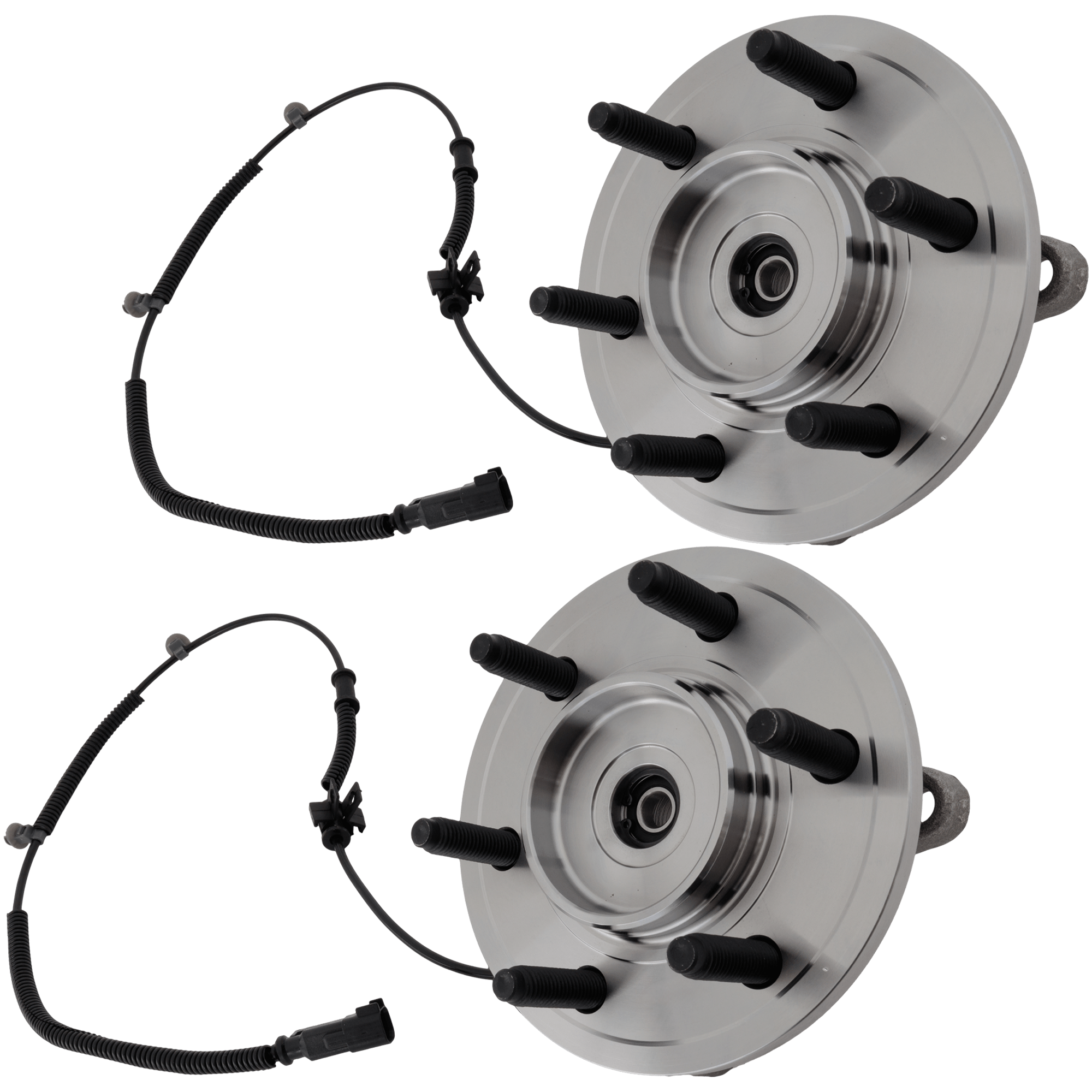 AM F 150-10-14 EXPEDITION 11-14 FRONT HUB ASSEMBLY RH AND LH 6 Studs 6 x 5.3 in. Bolt Pattern 6 pc kit with Tie Rod End SKU KIT 122024 C676 OEM 102765 BL3Z1104A BR930154K BR9