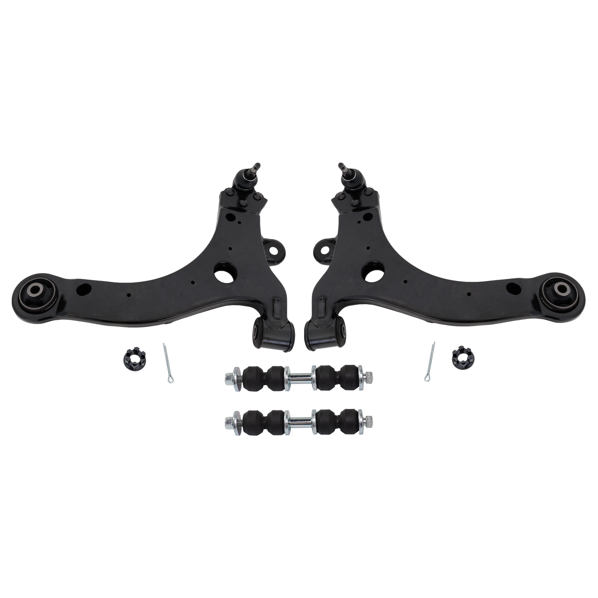 AM ALLURE LACROSSE 05-09 FRONT CONTROL ARM RH AND LH Lower 4 pc Kit with Sway Bar Link SKU KIT 122024 C693