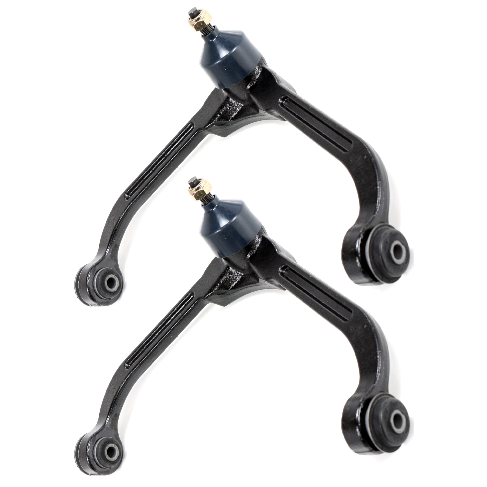 AM LIBERTY 02-07 FRONT CONTROL ARM RH AND LH Upper w ball joint s 4 pc Kit with Sway Bar Link SKU KIT 122024 C701 OEM 52088632AA 52088632AB 52088632