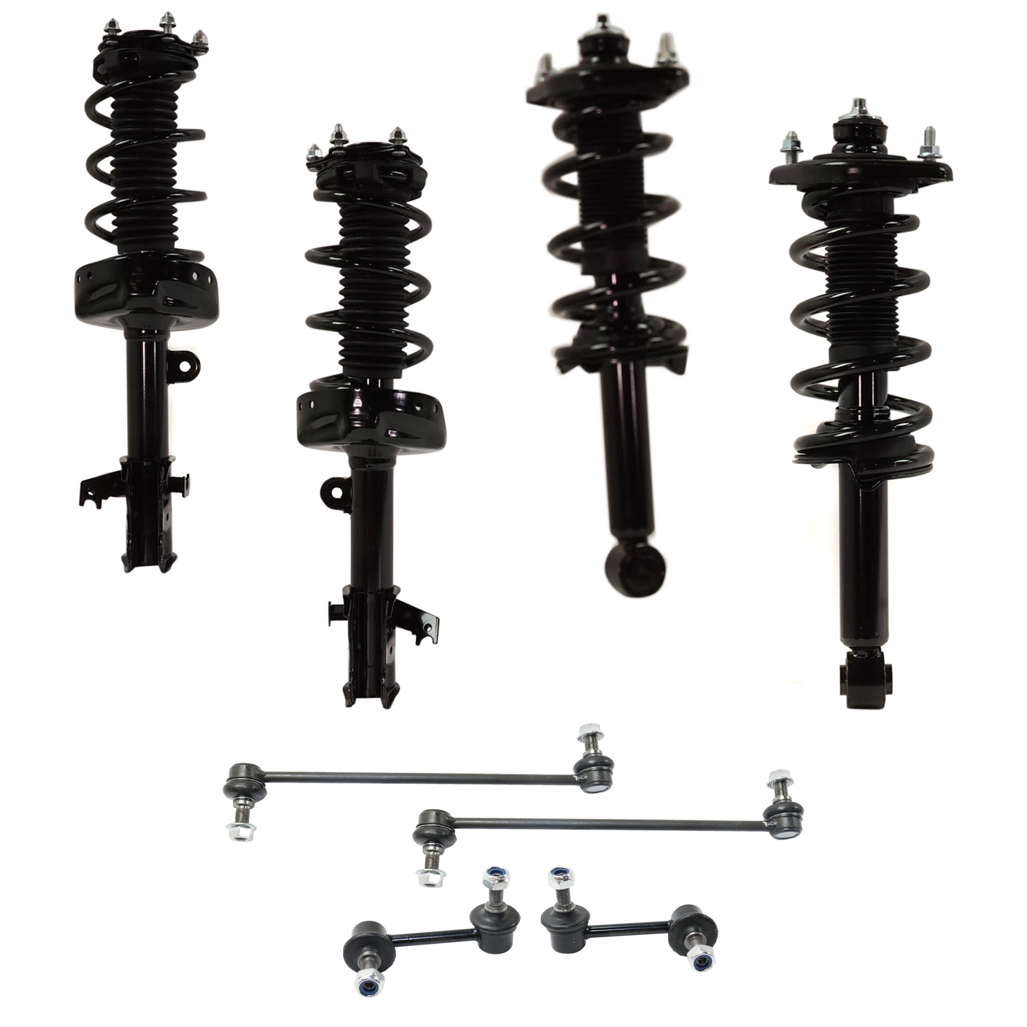 AM CR V 12-14 FRONT AND REAR SUSPENSION KIT 8 pc Kit with Sway Bar Link SKU KIT 122024 C709 OEM 51621T0GA91-51606SXSA21 PF1160