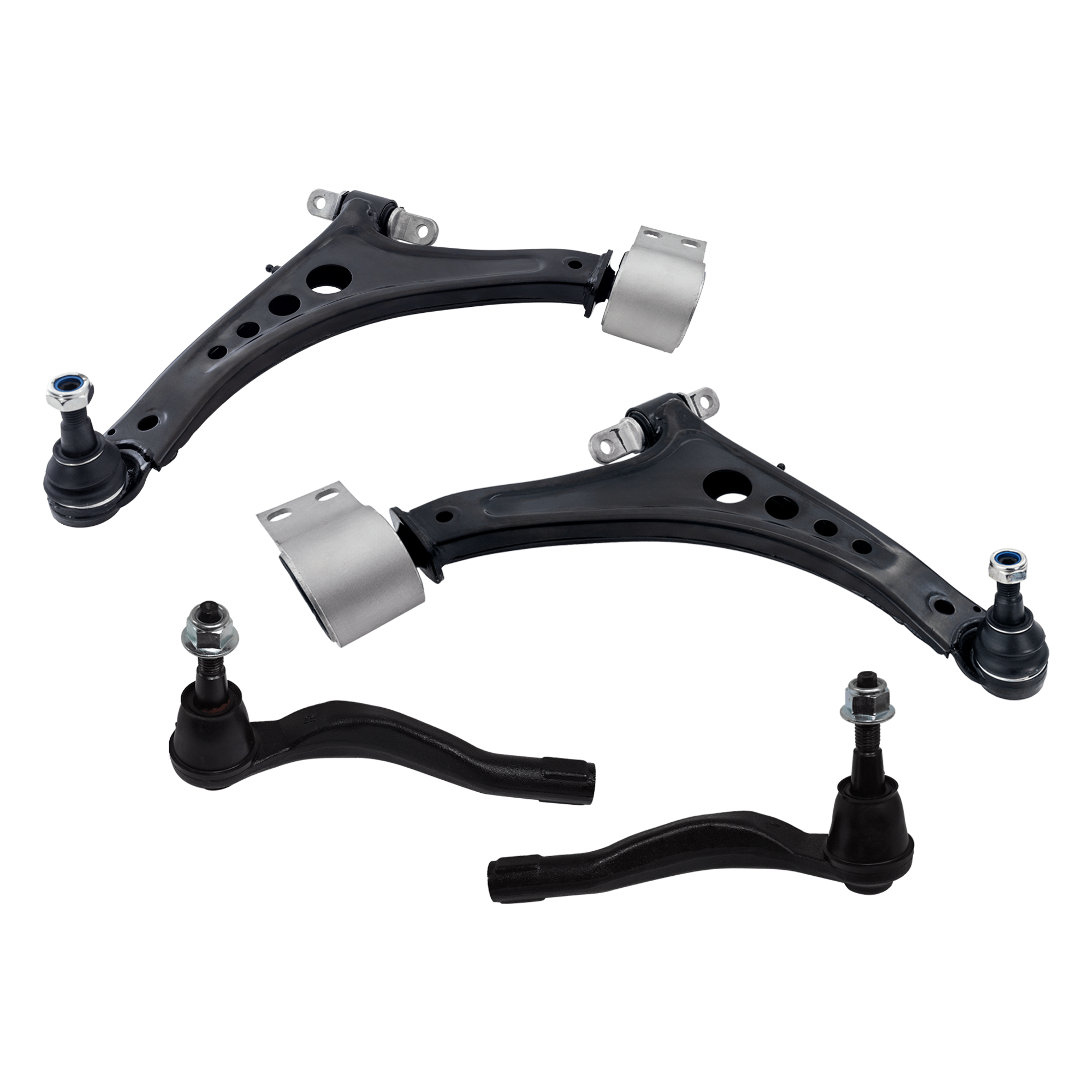 AM LACROSSE 17-19 MALIBU 16-22 FRONT SUSPENSION KIT RH AND LH 4 pc Kit with Tie Rod End SKU KIT 122024 C725 OEM 23421066-23421068-84107267-841