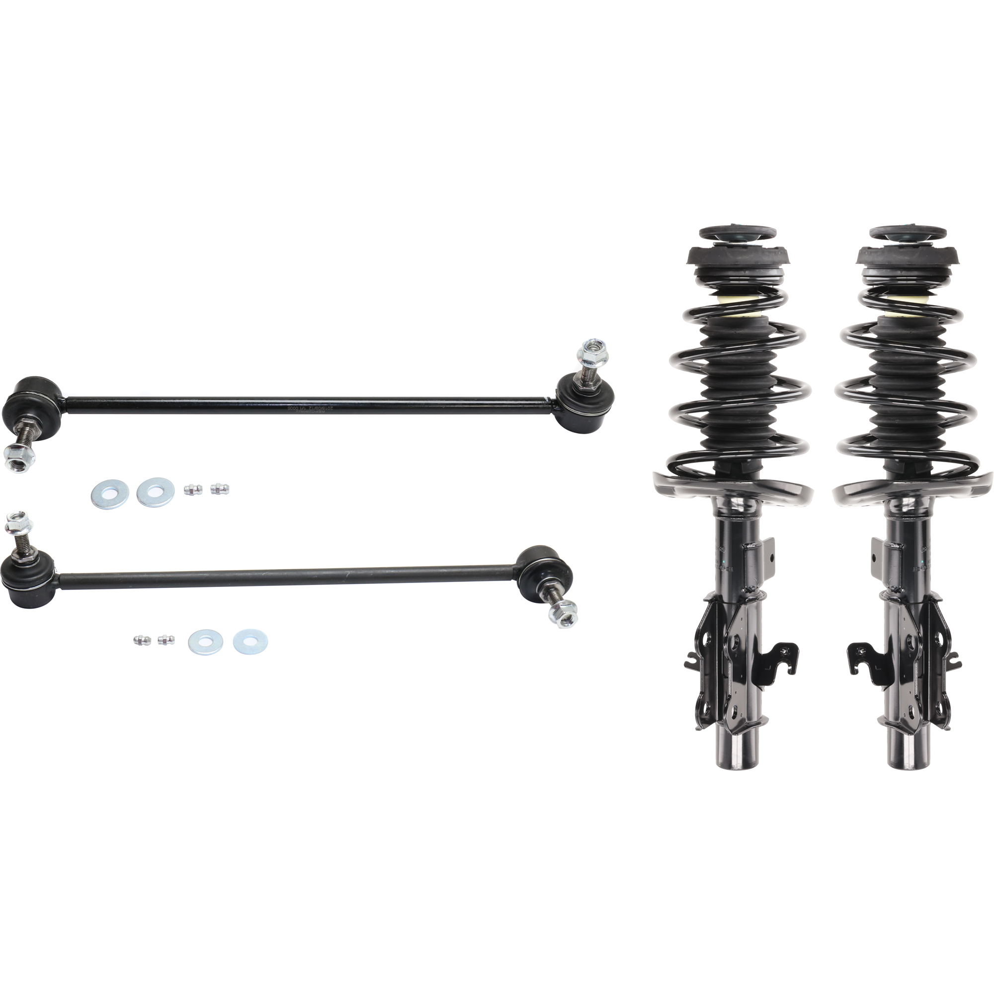 AM CAMARO 10-11 FRONT SUSPENSION KIT RH AND LH Gas Charged Twin tube 6.2L Eng. 4 pc kit with Shock Absorber and Strut Assembly and Sway Bar Link SKU KIT 122024 C733 OEM 172359-92140521-1333523R 81988
