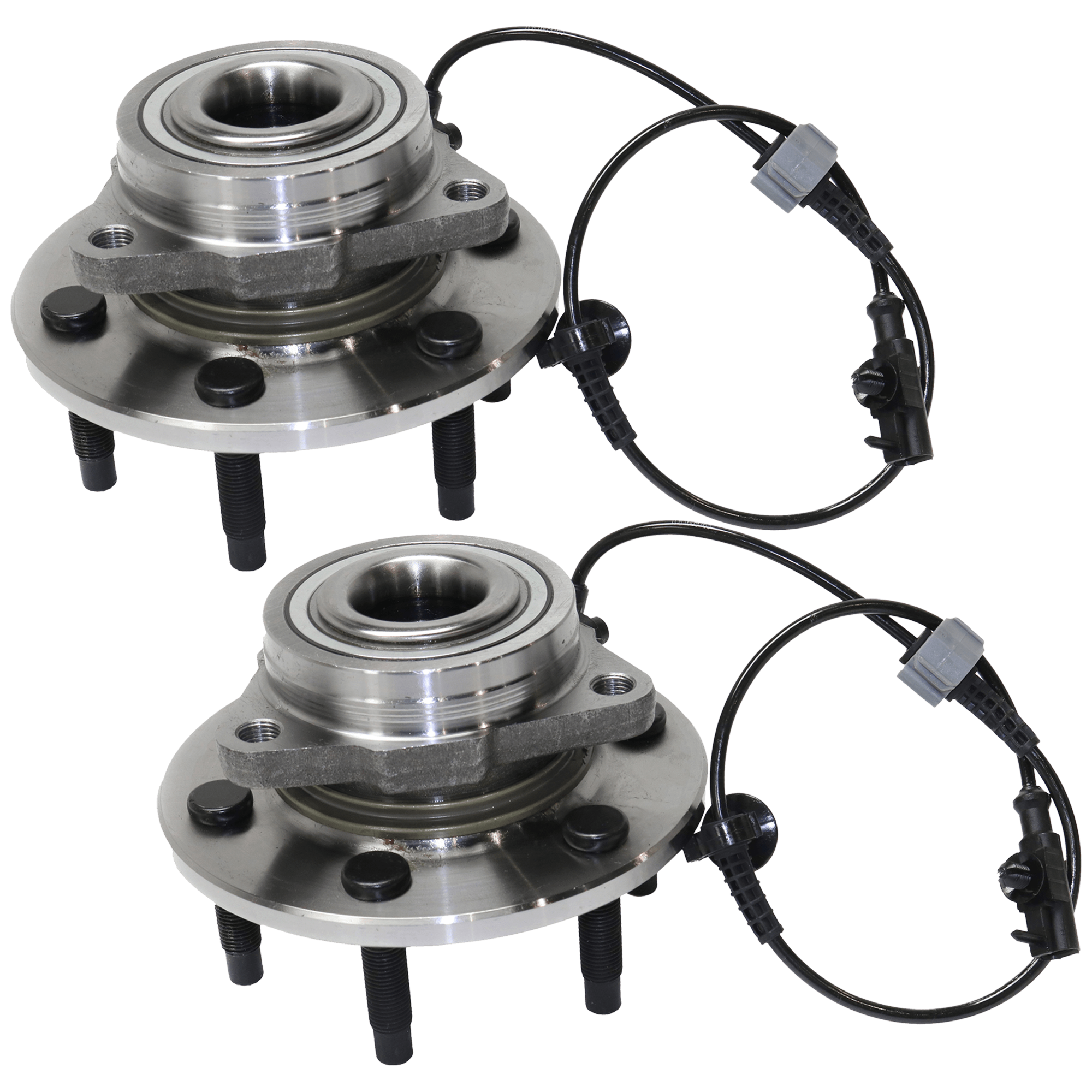 AM SILVERADO SIERRA 1500-07-13 FRONT HUB ASSEMBLY RH AND LH 6 Studs 10 pc kit with Ball Joint Steering Rack Boot and Tie Rod End SKU KIT 122024 C794 OEM 22841381-104327-2601528-505127