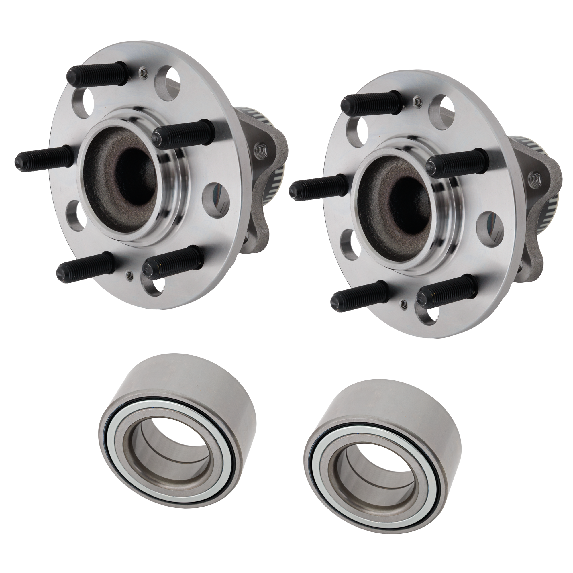 AM AZERA 12-15 SONATA 11-13 FRONT AND REAR HUB ASSEMBLY RH AND LH 5 Lugs 5 x 4.5 in. Bolt Pattern 4 Wheel ABS 4 pc kit with Wheel Bearing SKU KIT 122024 C825