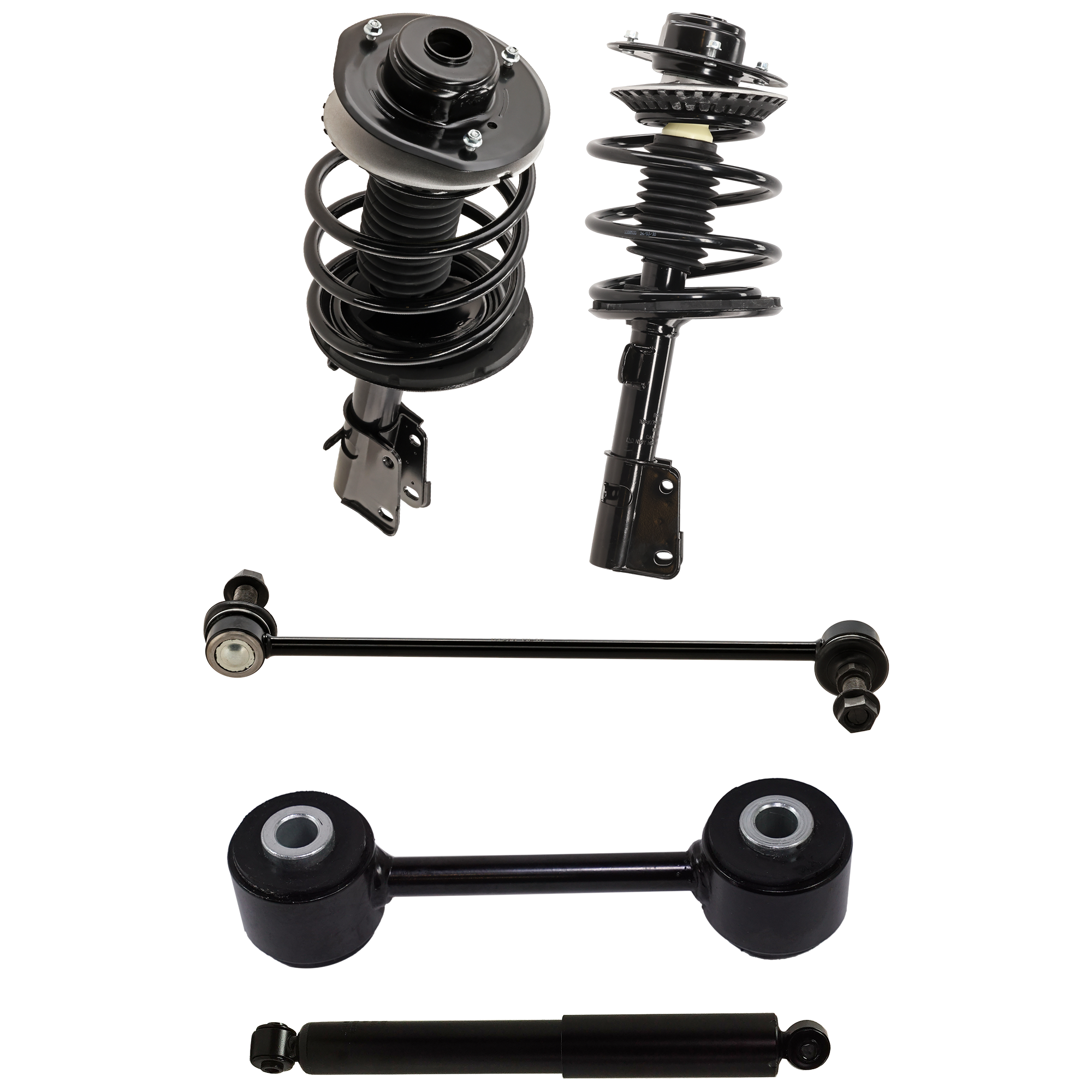 AM CARAVAN GRAND CARAVAN 01-07 FRONT AND REAR SHOCK ABSORBER RH AND LH Gas Charged Twin tube 8 pc kit with Sway Bar Link SKU KIT 122024 C826 OEM 4684681AB 4684682-5066336AA 50