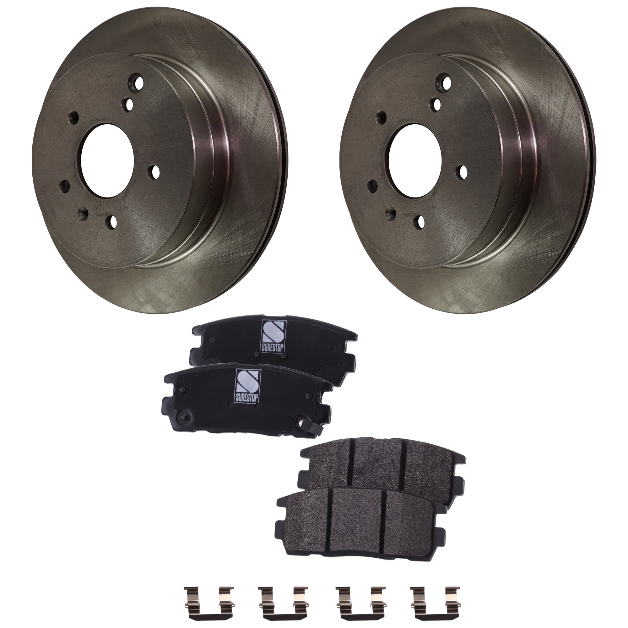 AM XL 7-07-09 VUE 08-10 REAR BRAKE DISC AND PAD KIT 2 Wheel Set SKU KIT 122024 C837 OEM 96625873-4804637-25804046-5561