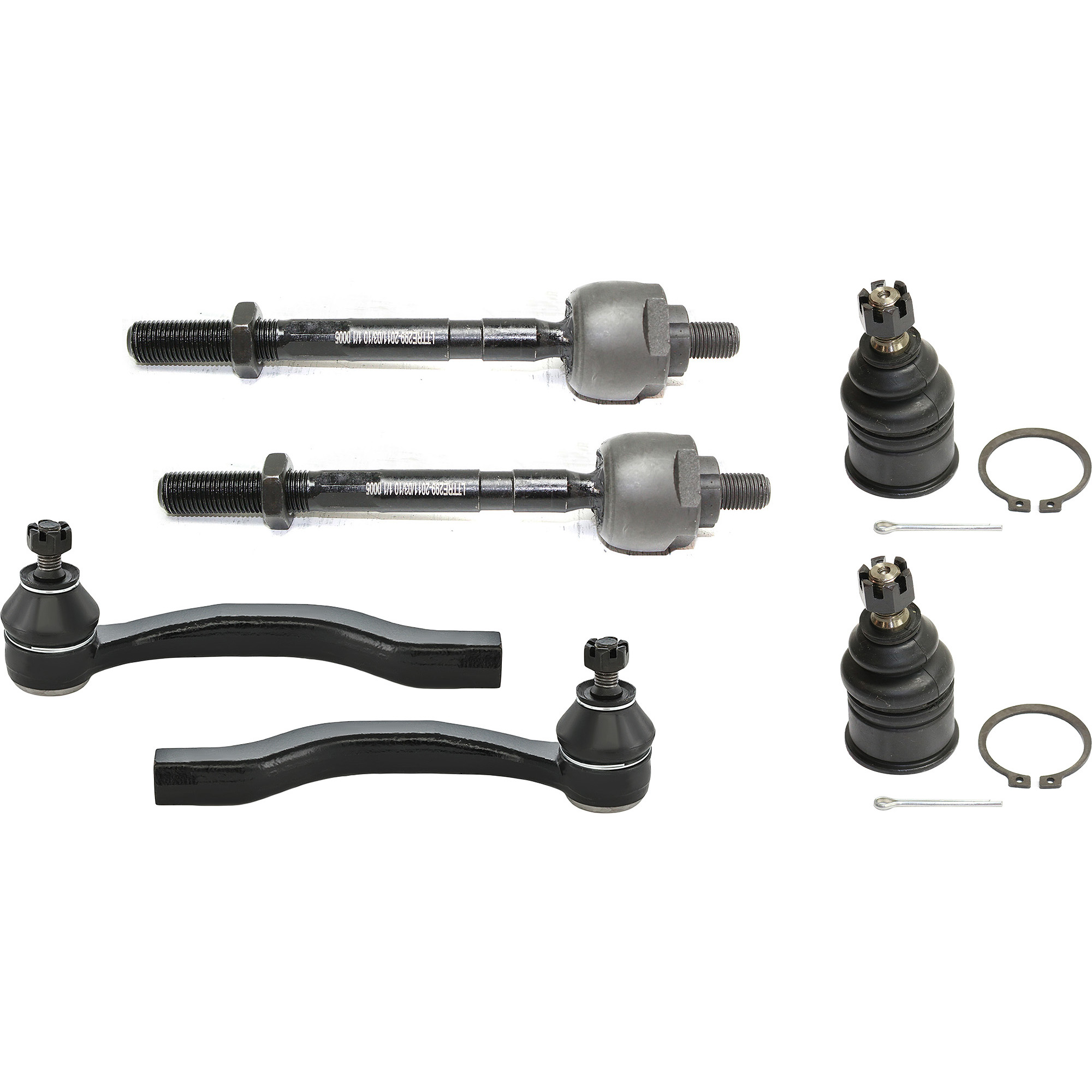 AM CIVIC 92-95 CIVIC DEL SOL 93-97 INTEGRA 94-97 FRONT SUSPENSION KIT RH AND LH 6 pc Kit with Ball Joints and Tie Rod Ends SKU KIT 2513-001 OEM 104216-254007-1014786-2601427