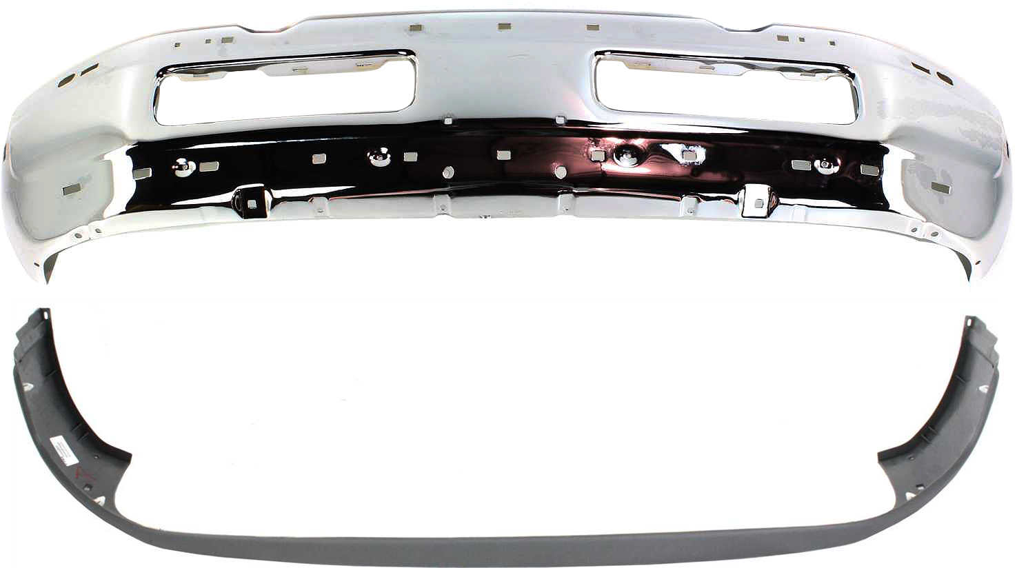 AM DODGE FULL SIZE VAN 94-02 FRONT BUMPER 2 pc kit Chrome with Bumper Cover SKU KIT 30215-03 Partslink CH1002256 CH1002172 CH1000232 OEM 55076599AG 55274749-55076614AC