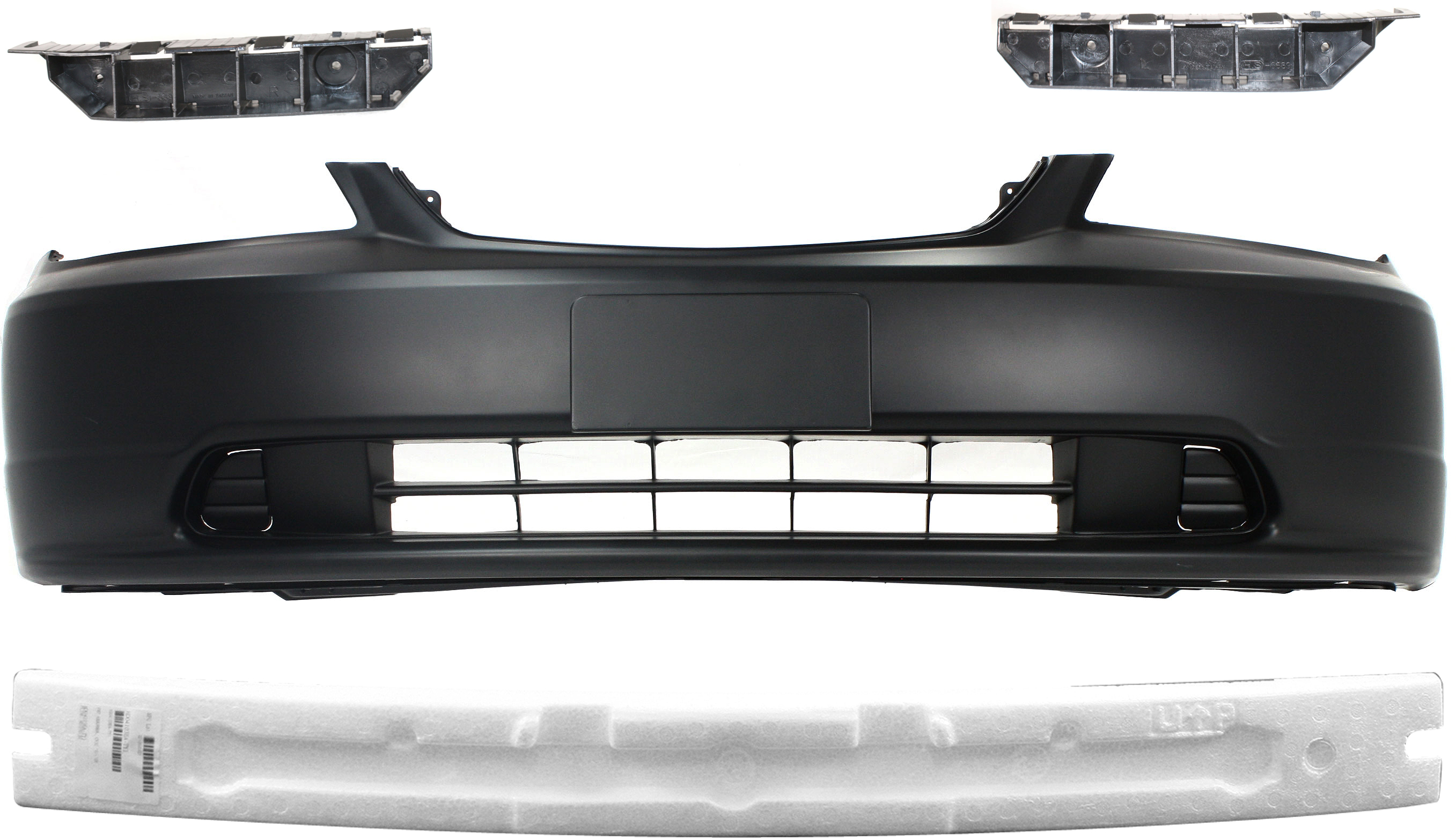 AM CIVIC 01-03 FRONT BUMPER COVER Primed 4 pc kit with Bumper Absorber and Bumper Brackets SKU KIT 30215-15 Partslink HO1000197 HO1070130 HO1070136 HO1066114 HO1067114 OEM 04711S5PA90ZZ 71170S5DA01-7117