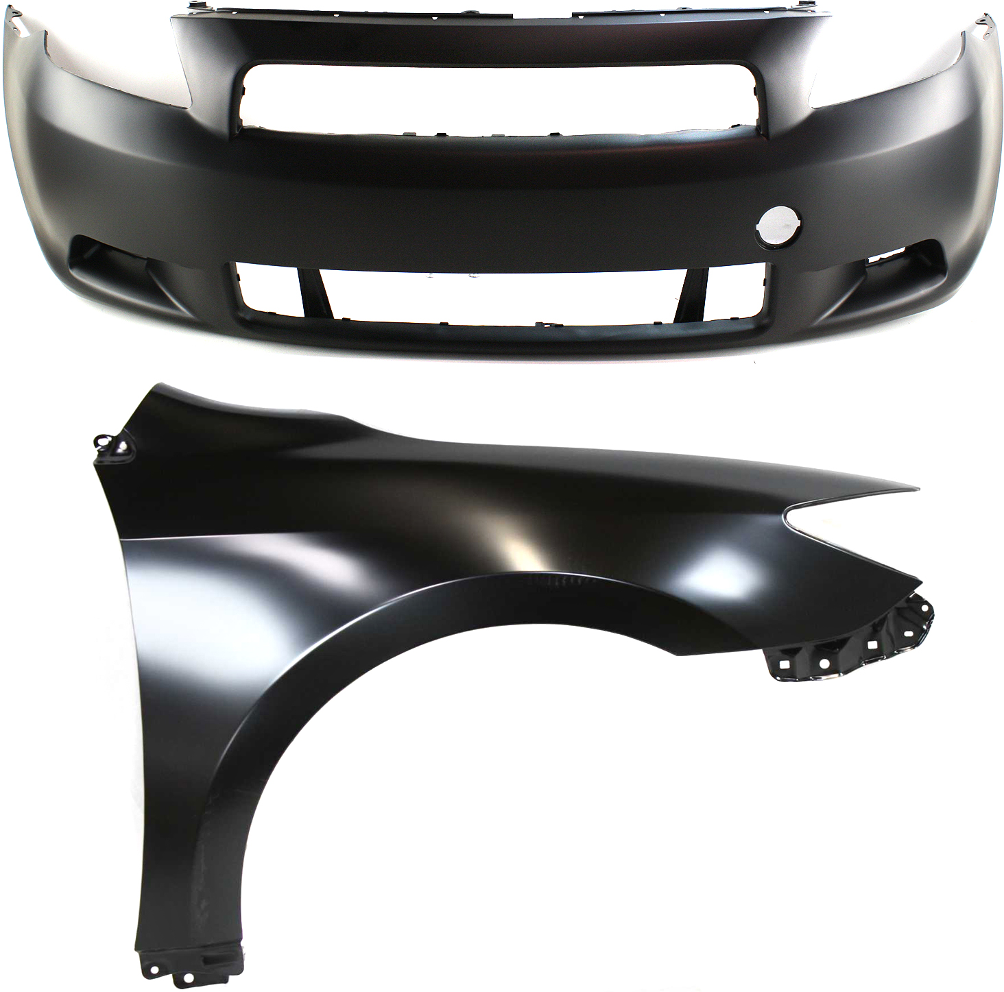 AM TC 05-10 FRONT BUMPER COVER 2 pc kit with Fender SKU KIT 30215-25 Partslink SC1000103 SC1241103 OEM 5211921906-5380121120