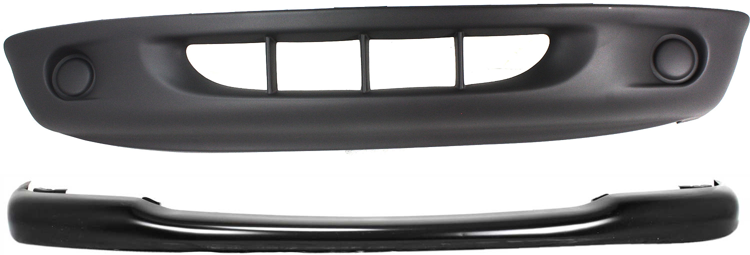 AM DAKOTA 97-00 FRONT BUMPER 2 pc kit with Bumper Cover 2 Piece Bumper SKU KIT 30215-38 Partslink CH1000245 OEM 55255845 PFM 55076871AB