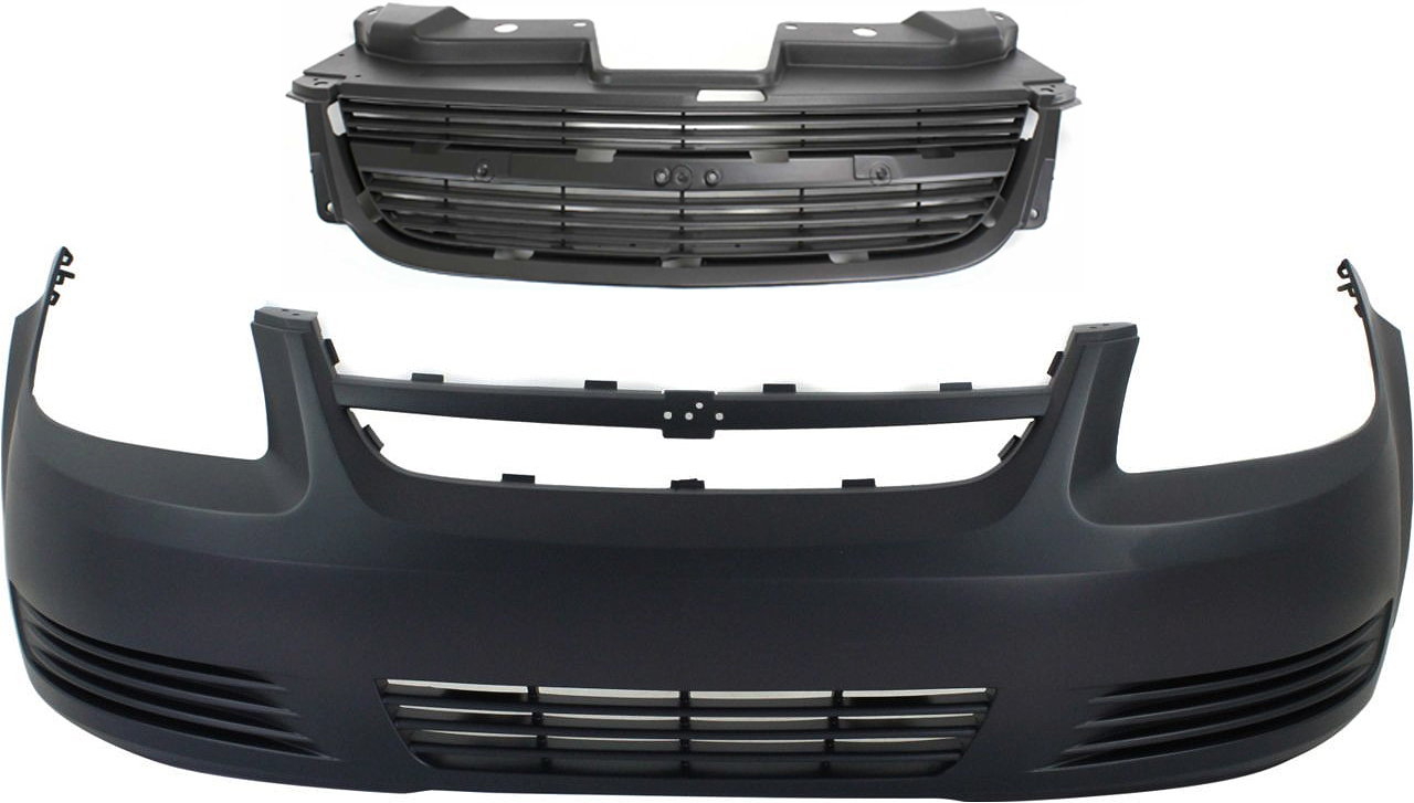 AM COBALT 05-10 FRONT BUMPER COVER 2 pc kit with Grille SKU KIT 30215-42 Partslink GM1000733 GM1200545 OEM 19120183-15274493