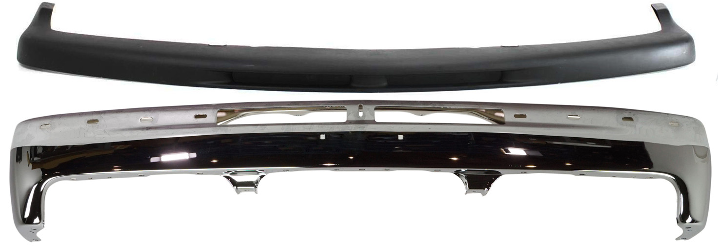 AM SILVERADO 99-02 TAHOE 00-06 FRONT BUMPER Upper 2 pc kit with Bumper Trim SKU KIT 30215-46 Partslink GM1002376 GM1051103 OEM 12336026-15050703