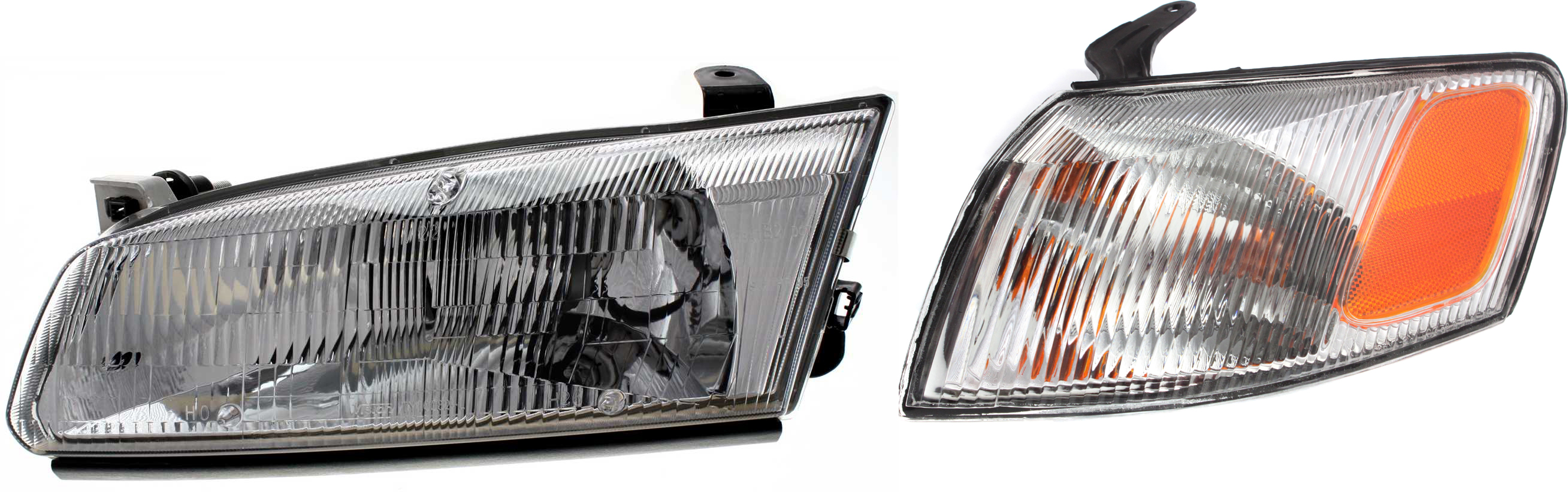 AM CAMRY 97-99 HEAD LAMP LH Assembly Halogen 2 pc Kit with Corner Light SKU KIT 30715-10 Partslink TO2502117 TO2530126 OEM 81150AA010-81520AA010