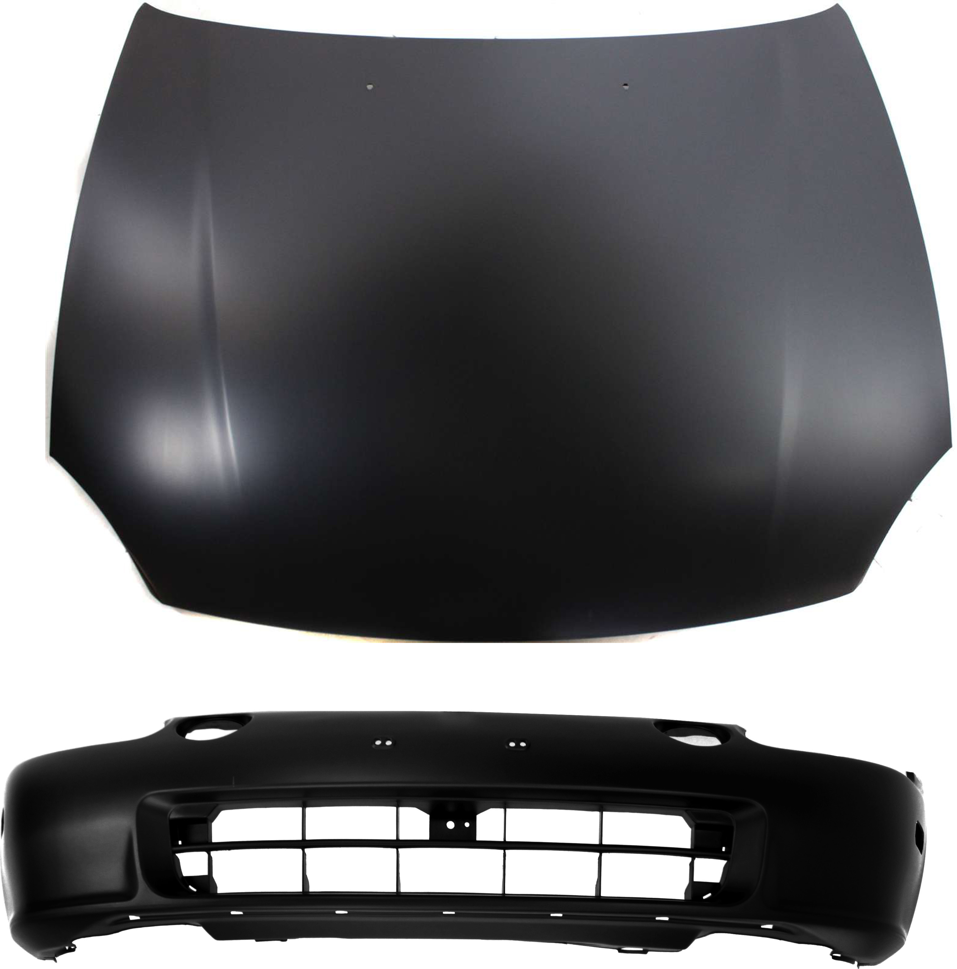 AM CIVIC DEL SOL 93-95 HOOD 2 pc Kit with Bumper Cover SKU KIT 32815-23 Partslink HO1230121 HO1000167 OEM 60100SR2A90ZZ 04711SR2A00ZZ