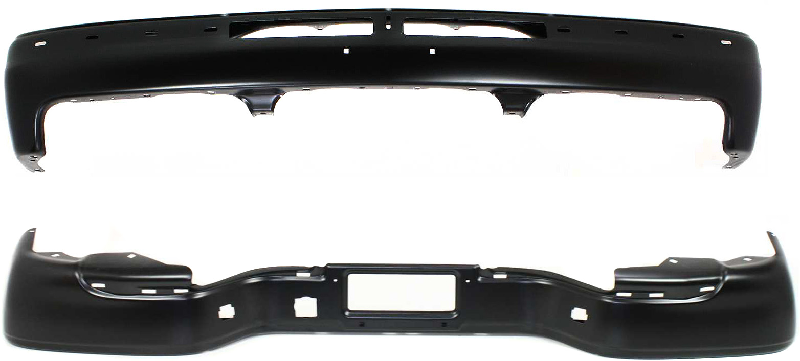 AM SUBURBAN 1500 SUBURBAN 2500 TAHOE 00-06 FRONT BUMPER 2 pc kit with Step Bumper SKU KIT 32815-29 Partslink GM1002375 GM1102384 OEM 12335826 PFM 19121287