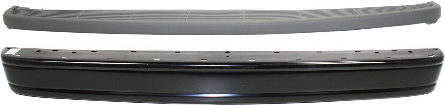 AM ASTRO 96-05 STEP BUMPER FACE BAR AND PAD 2 pc Kitw Pad Provision w o Mounting Bracket Powdercoated Black Steel SKU KIT 32815-30 Partslink GM1102389 GM1151103 OEM 15731401-15704943