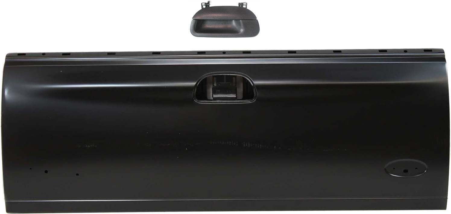 AM F 250-97-99 F SERIES SUPER DUTY 99-07 TAILGATE Styleside 2 pc Kit with Tailgate Handle SKU KIT 32815-41 Partslink FO1900113 FO1915110 OEM F65Z9940700AX 1L3Z9943400BAA