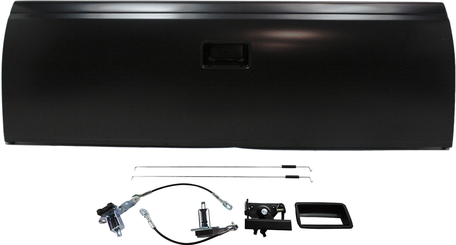 AM C1500 K1500-88-98 TAILGATE 2 pc Kit with Tailgate Latch SKU KIT 32815-46 Partslink GM1900107 OEM 12540226