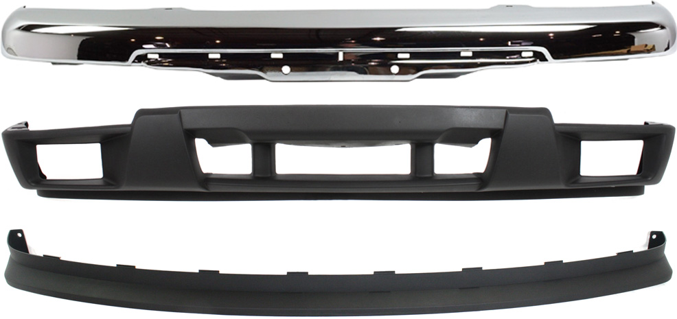 AM CANYON COLORADO 04-12 FRONT BUMPER 3 pc kit with Bumper Cover and Valance SKU KIT 41013-01 Partslink GM1002824 GM1000722 GM1092183 OEM 12335804-12335805-15888037