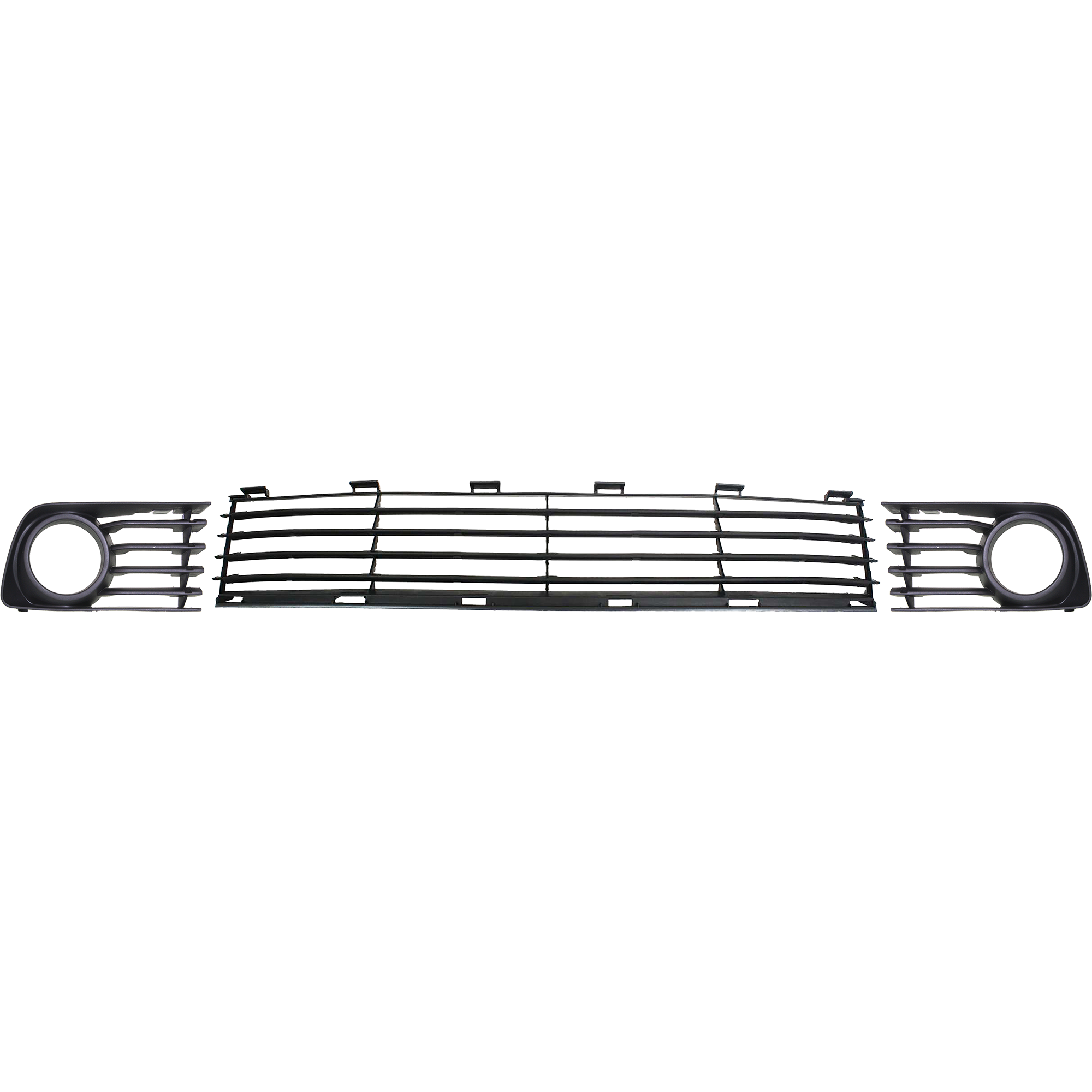 AM PRIUS 04-09 FRONT BUMPER GRILLE Lower 3 pc Kit with Fog Light Trim SKU KIT 50915-02 Partslink TO1036112 TO1038118 TO1039118 OEM 5311147010-5311347030-53112470