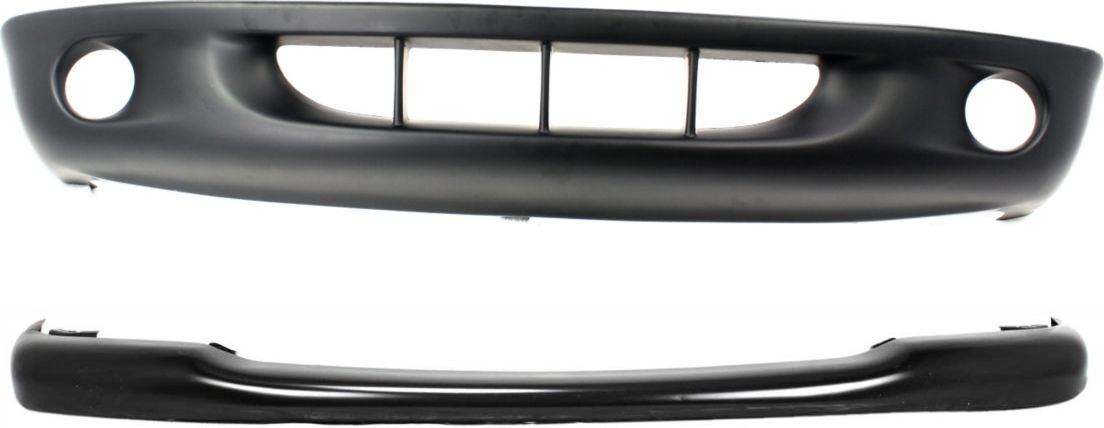 AM DAKOTA 97-00 FRONT BUMPER w 2 Piece Type Bumper 2 pc kit w Bumper Cover SKU KIT 50915-08 Partslink CH1000291 OEM 55255845 PFM 5013071AB