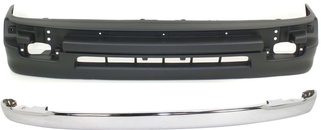 AM TACOMA 98-00 FRONT BUMPER MOLDING RH AND LH 2 pc kit with Bumper Cover SKU KIT 50915-11 Partslink TO1002165 TO1095171 OEM 5210104090-5391104060