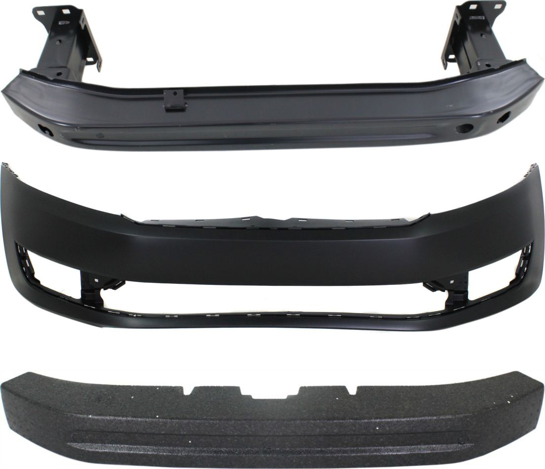 AM PASSAT 12-15 FRONT REINFORCEMENT 3 pc kit with Bumper Absorber and Bumper Cover SKU KIT 60615-77 Partslink VW1006139 VW1070114 VW1000199 OEM 561807109-561807248-561807217B
