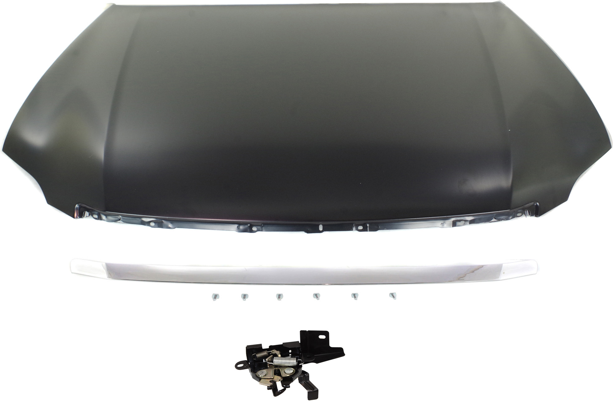 AM AVALON 05-10 HOOD 3 pc Kit with Hood Hinge and Hood Molding SKU KIT 61115-37 Partslink TO1230202 TO1234127 TO1235100 OEM 53301AC040-53510AC050-75770AC0