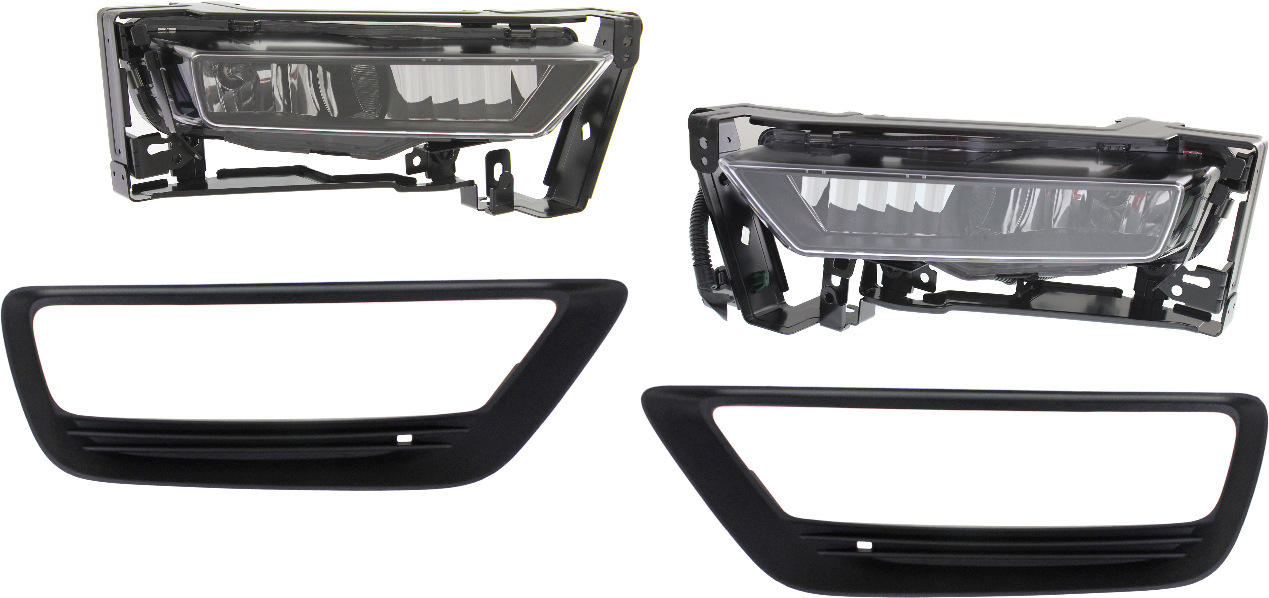 AM ACCORD 13-15 FOG LAMP RH AND LH 4 pc kit Assembly Halogen includes Fog Light Trim SKU KIT 62015-37 Partslink HO2593138 HO2593132 HO2592138 HO2592132 HO1038111 HO1039111 OEM 33900T2AA11-33900T2AA01-33950T