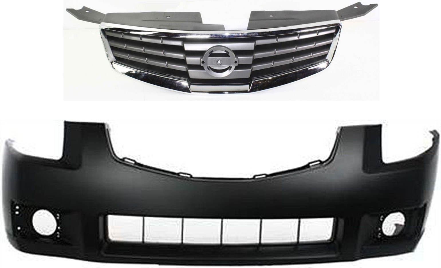 AM MAXIMA 07-08 FRONT GRILLE 2 pc Kit with Grille SKU KIT 72115-06 Partslink NI1200227 NI1000247 OEM 62070ZK30B 62022ZK30B