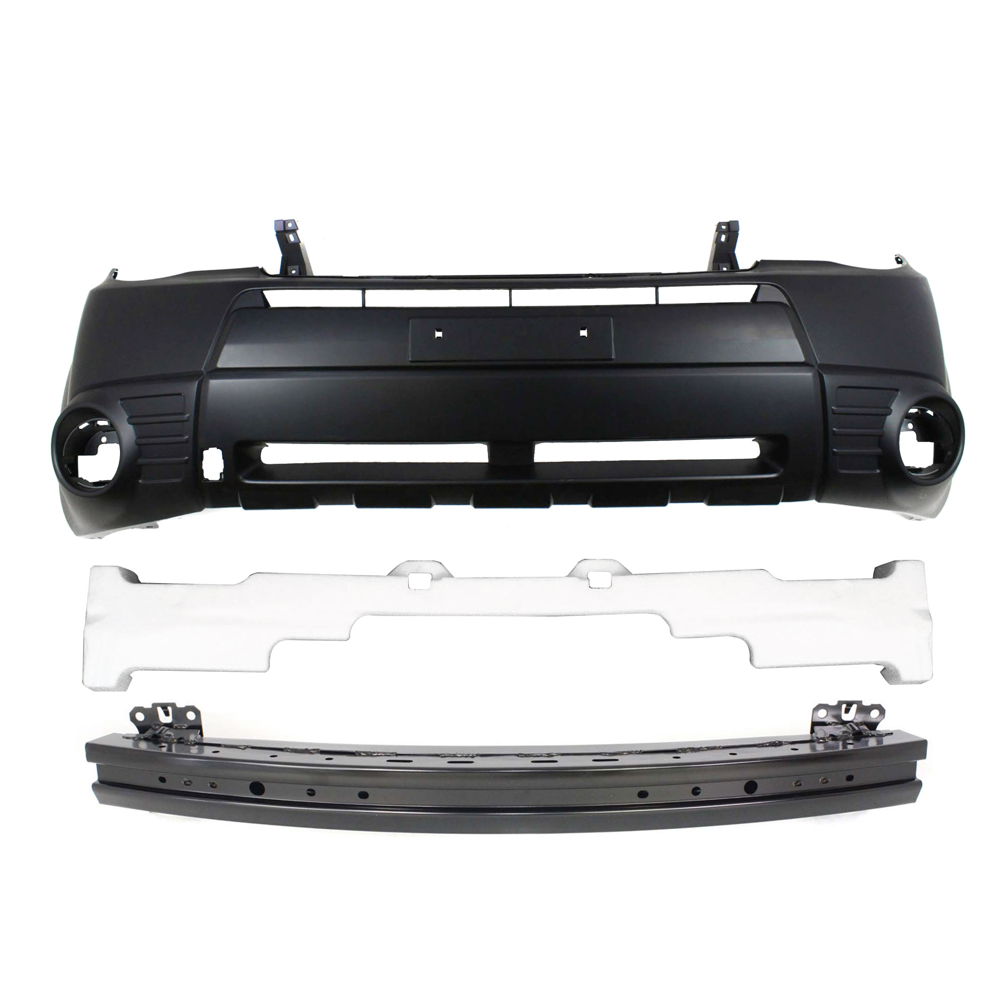 AM FORESTER 09-13 FRONT BUMPER COVER 3 pc kit with Bumper Reinforcement and Bumper Absorber SKU KIT 80115-17 Partslink SU1000162 SU1070112 SU1006144 OEM 57704SC000-57705SC000-57711SC0