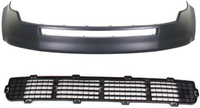 AM EDGE 07-10 FRONT BUMPER COVER Upper Primed 2 pc Kit with Bumper Grille SKU KIT 80615-04 Partslink FO1014106 FO1036123 OEM 7T4Z17D957APTM 7T4Z17K945A