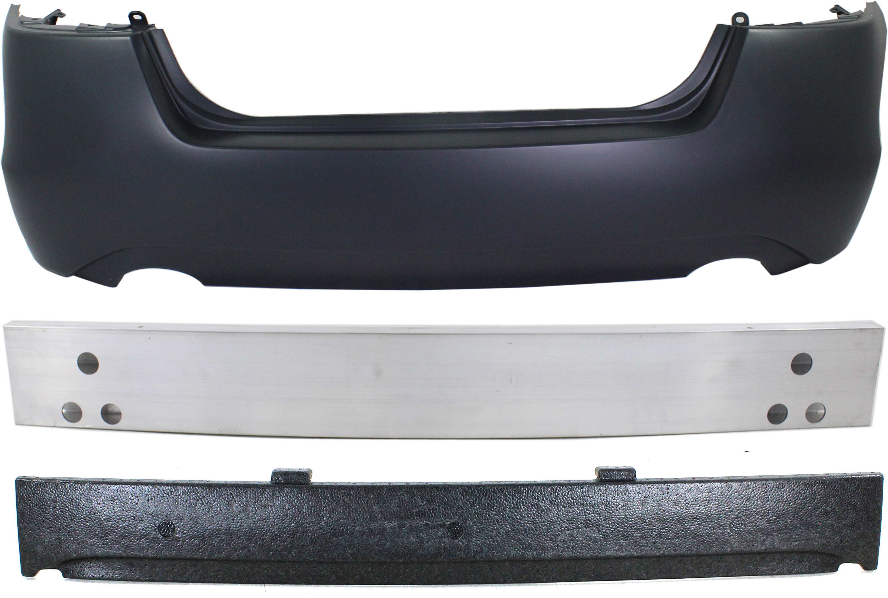 AM ALTIMA 13-15 REAR BUMPER COVER Primed 3 pc Kit with Bumper Absorber and Bumper Reinforcement Sedan SKU KIT 90115-32 Partslink NI1100287 NI1170141 NI1106174 OEM 850223TA0H 850903TB1B 850323TB