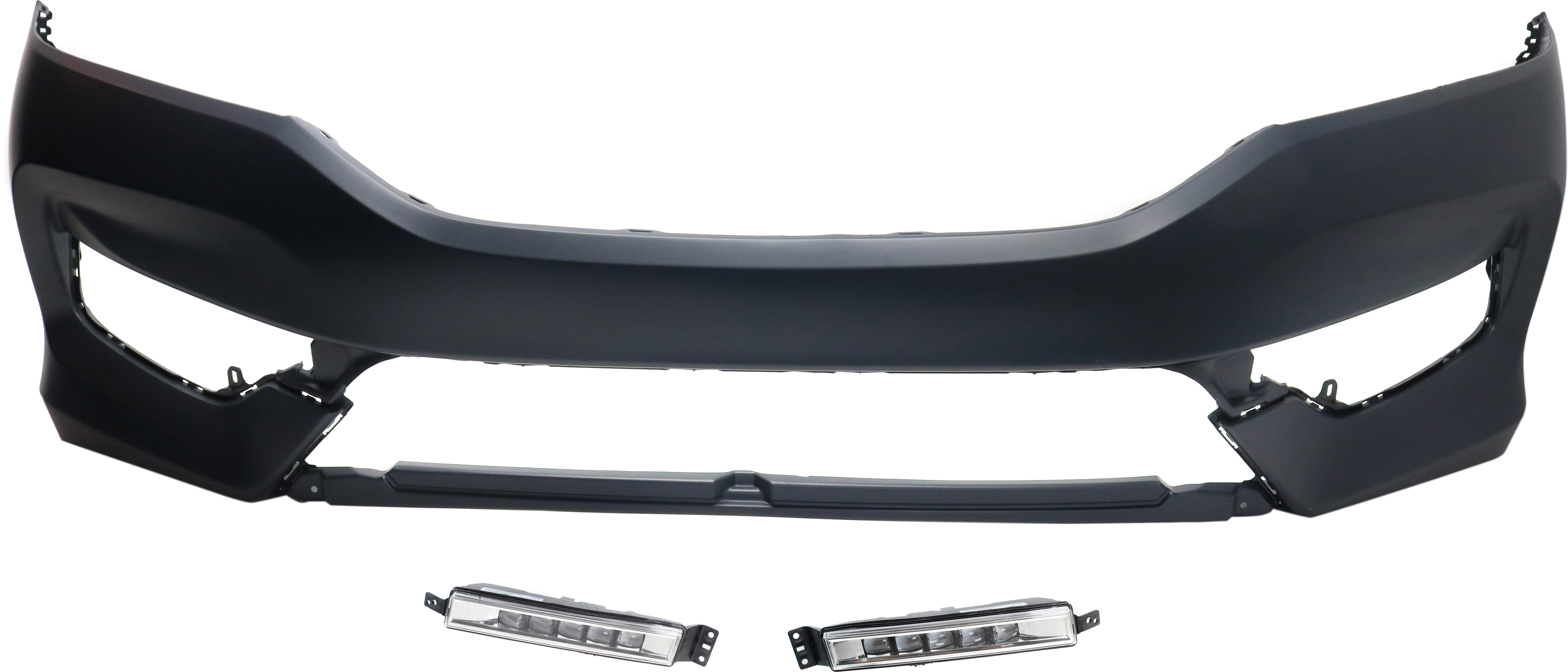 AM ACCORD 16-17 FRONT BUMPER COVER Primed 3 pc Kit with Fog Lights CAPA SKU KIT BCFL 0091 Partslink HO1000302C HO2592142C HO2593142C OEM 33900T2AA21-33950T2AA21-71101T