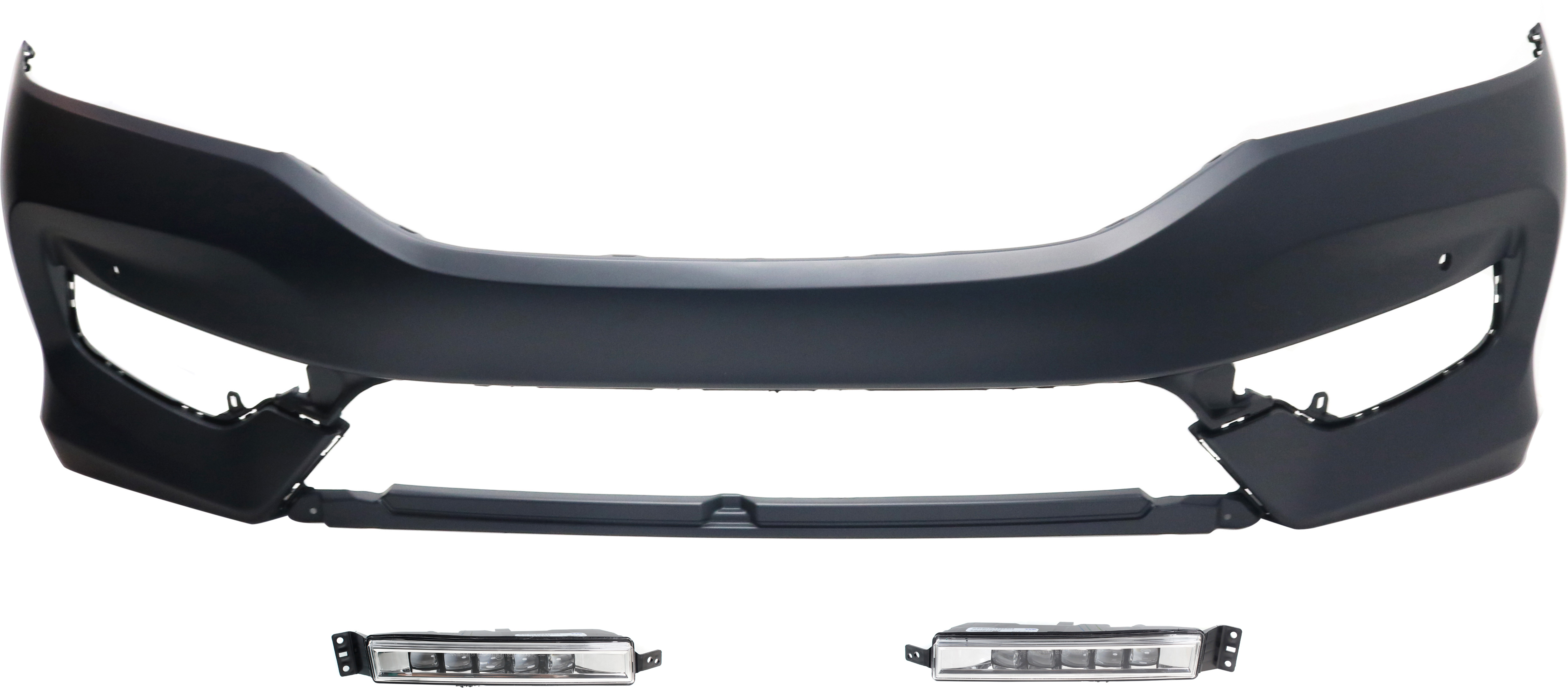 AM ACCORD 16-17 FRONT BUMPER COVER Primed 3 pc Kit with Fog Lights SKU KIT BCFL 0092 Partslink HO1000303 HO2592142C HO2593142C OEM 33900T2AA21-33950T2AA21-71100T
