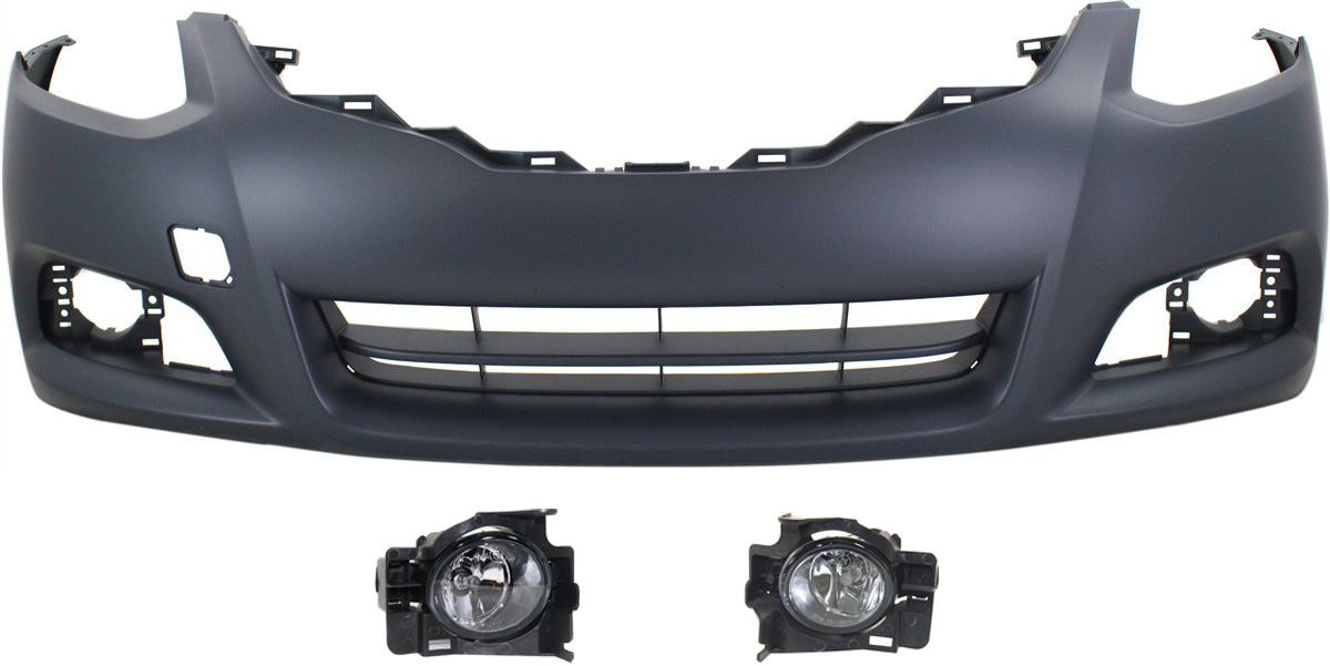 AM ALTIMA 10-13 FRONT BUMPER COVER Primed 3 pc Kit with Fog Lights Coupe CAPA SKU KIT BCFL 0105 Partslink NI1000275C NI2592126 NI2593126 OEM 62022ZX10H 26155JB10A 26150JB1