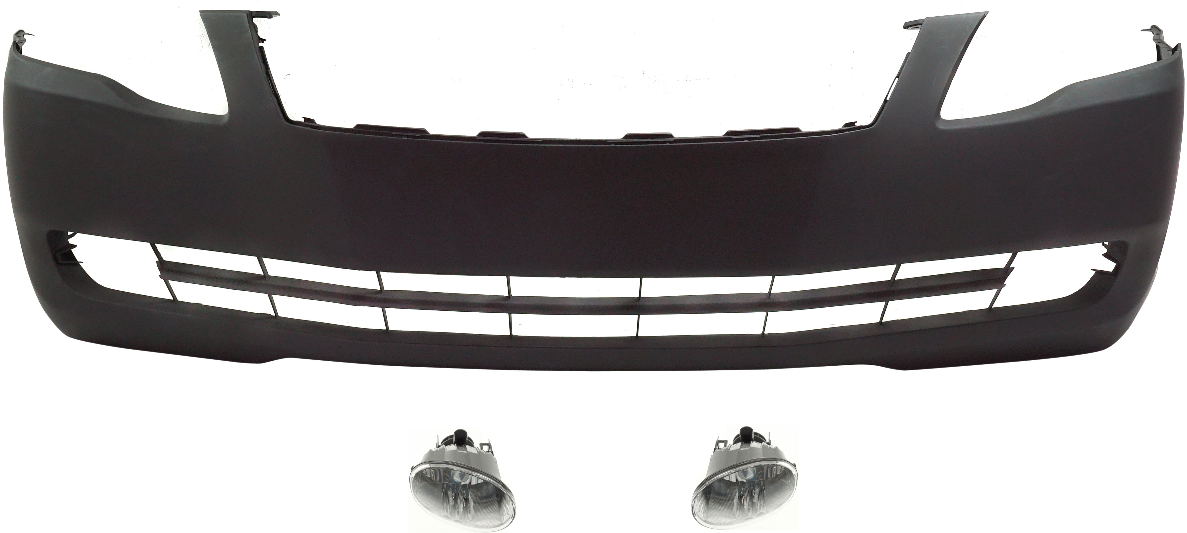 AM AVALON 05-07 FRONT BUMPER COVER Primed 3 pc Kit with Fog Lights SKU KIT BCFL 0111 Partslink TO1000307 TO2594102 TO2595102 OEM 52119AC913-8122142061-81211420