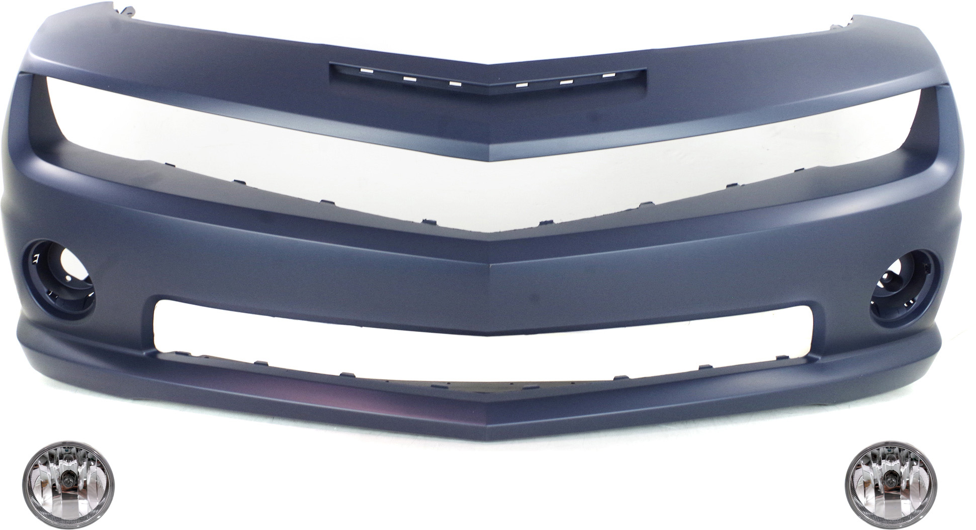 AM CAMARO 10-12 FRONT BUMPER COVER Primed 3 pc Kit with Fog Lights SKU KIT BCFL 0125 Partslink GM1000905 GM2592297C OEM 92231388-92236547