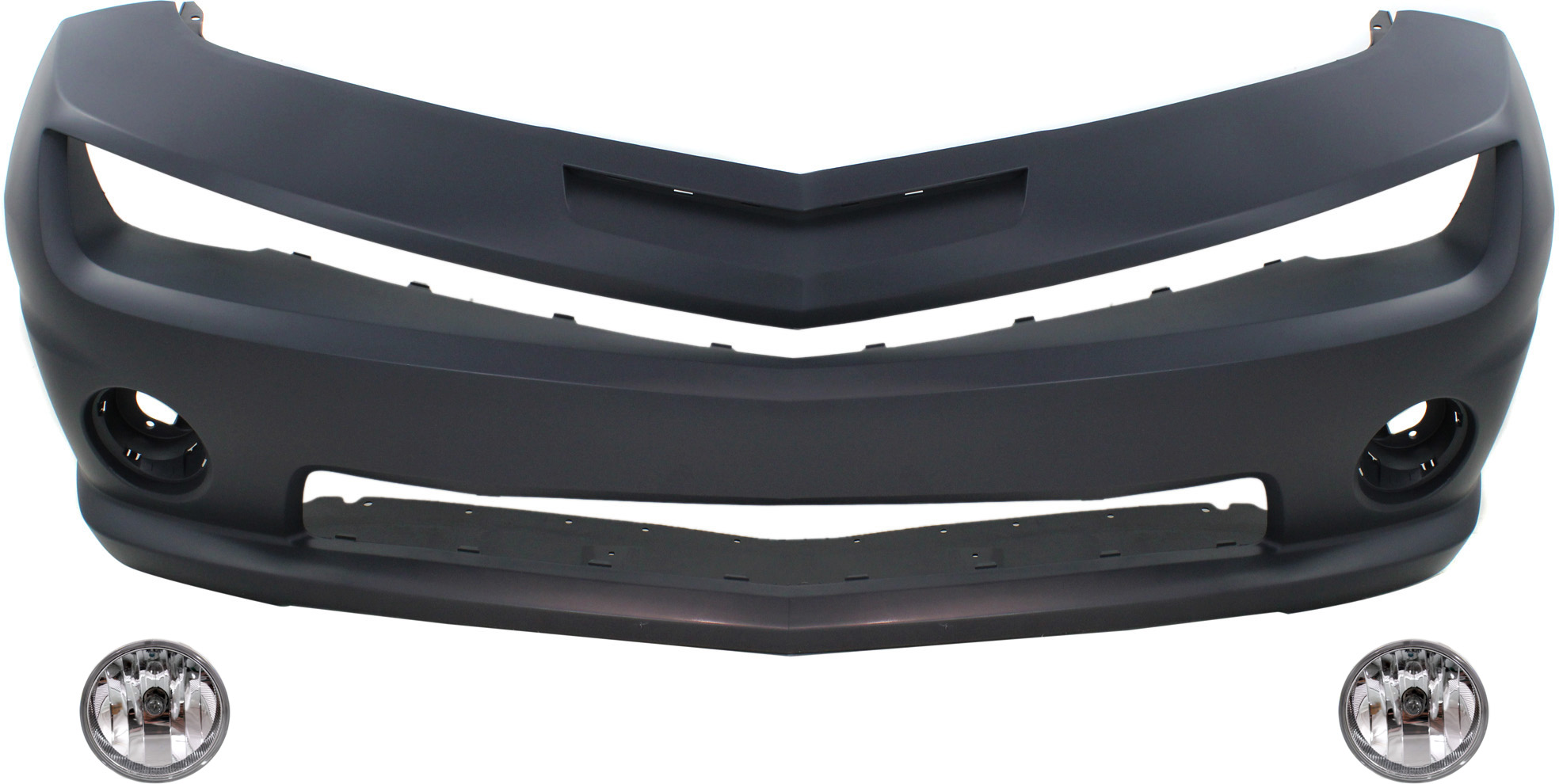 AM CAMARO 10-12 FRONT BUMPER COVER Primed 3 pc kit with Fog Lights CAPA SKU KIT BCFL 0126 Partslink GM1000905C GM2592297C OEM 92231388-92236547