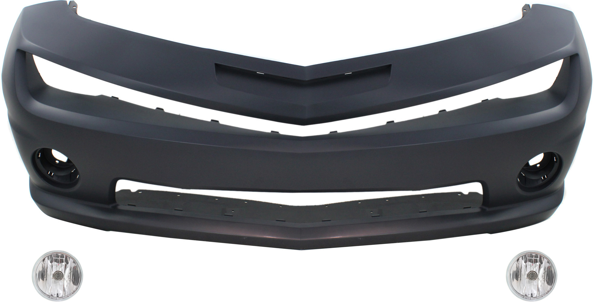 AM CAMARO 13-13 FRONT BUMPER COVER Primed 3 pc Kit with Fog Lights CAPA SKU KIT BCFL 0128 Partslink GM1000905C GM2590104 OEM 15839896-92236547