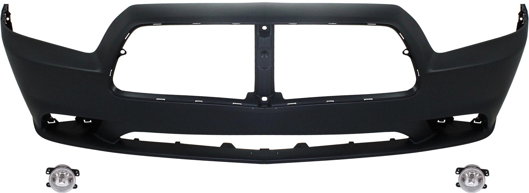AM CHARGER 11-14 FRONT BUMPER COVER Primed 3 pc Kit with Fog Lights CAPA SKU KIT BCFL 0172 Partslink CH1000993C OEM 5182026AA PFM 68092597AA