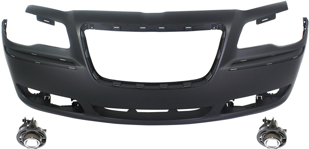 AM CHRYSLER 300-11-14 FRONT BUMPER COVER 3 pc Kit with Fog Lights CAPA SKU KIT BCFL 0179 Partslink CH1000A00C OEM 5182021AB PFM 68127938AE