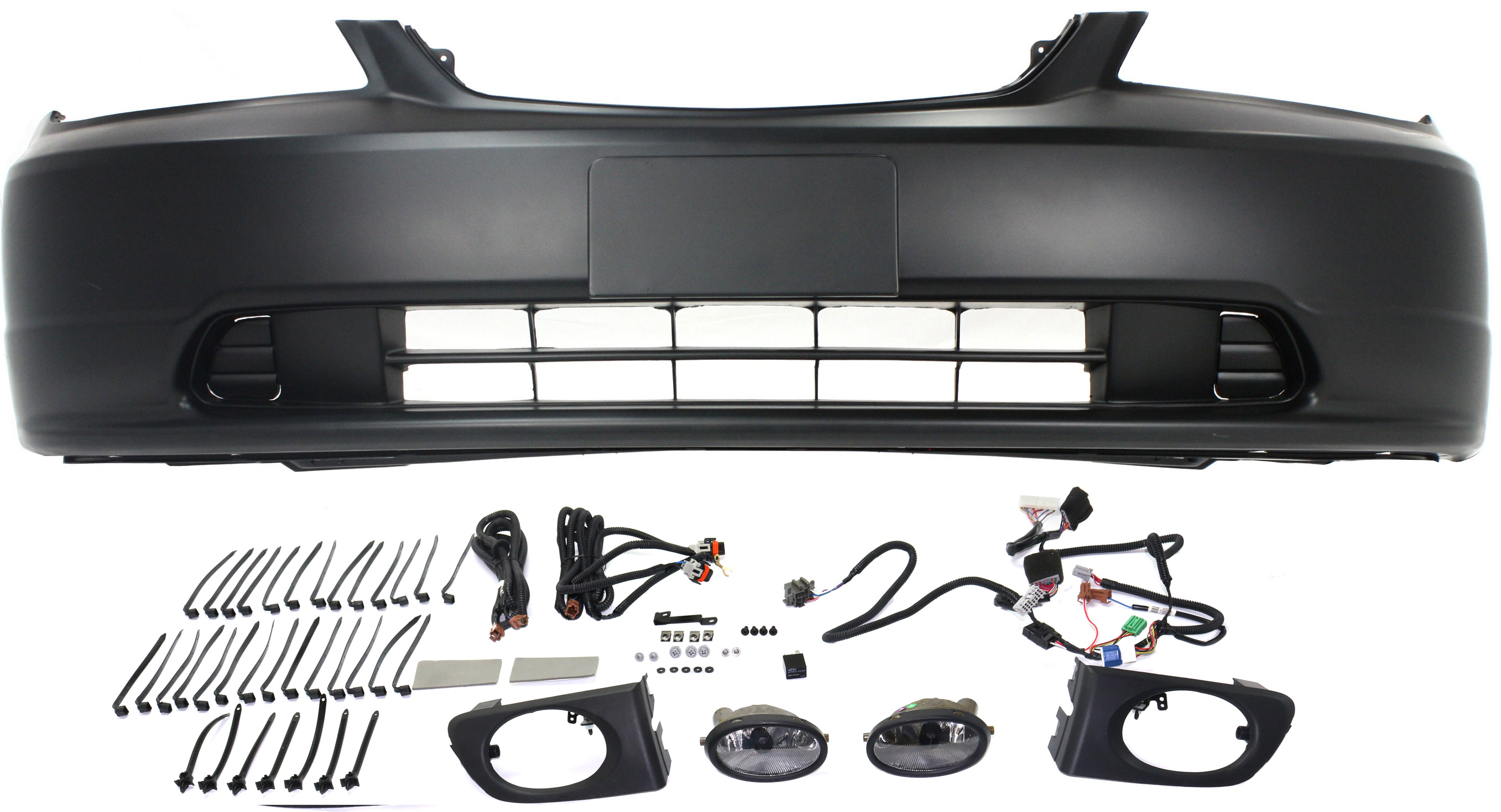 AM CIVIC 03-03 FRONT BUMPER COVER Primed 3 pc kit with Fog Lights SKU KIT BCFL 0197 Partslink HO1000197 HO2590118 OEM 04711S5PA90ZZ 08V31S5D103