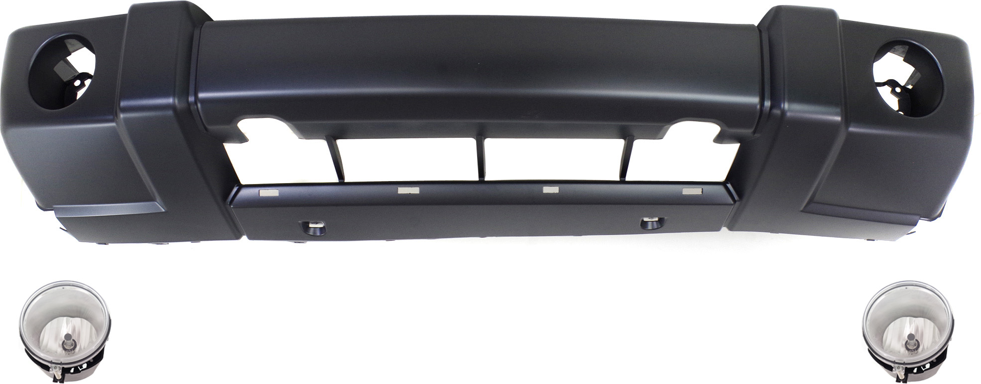 AM COMMANDER 06-10 FRONT BUMPER COVER Primed 3 pc Kit with Fog Lights CAPA SKU KIT BCFL 0218 Partslink CH1000874C OEM 4805859AB PFM 5183429AA