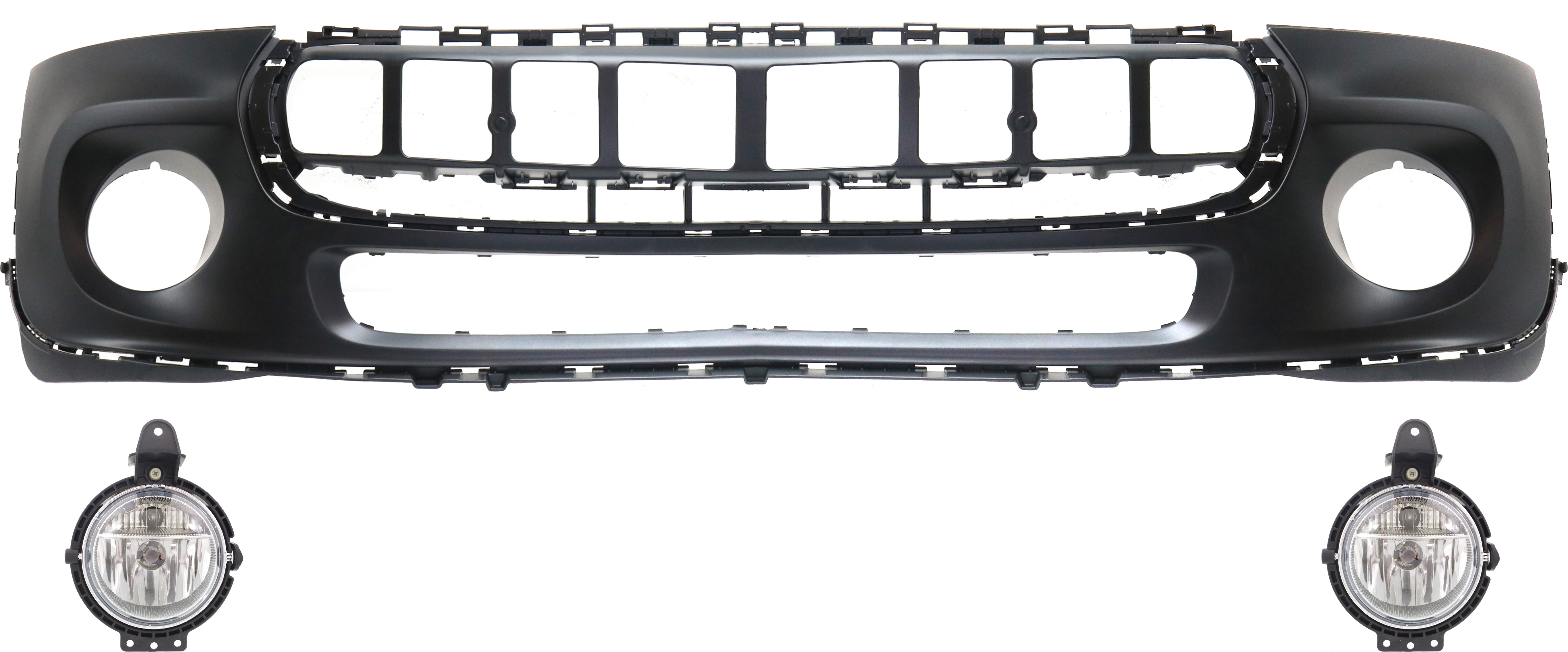AM COOPER 14-15 FRONT BUMPER COVER Primed 3 pc kit w Fog Lights CAPA SKU KIT BCFL 0231 Partslink MC1000117C MC2593102 OEM 5111740000000000000000